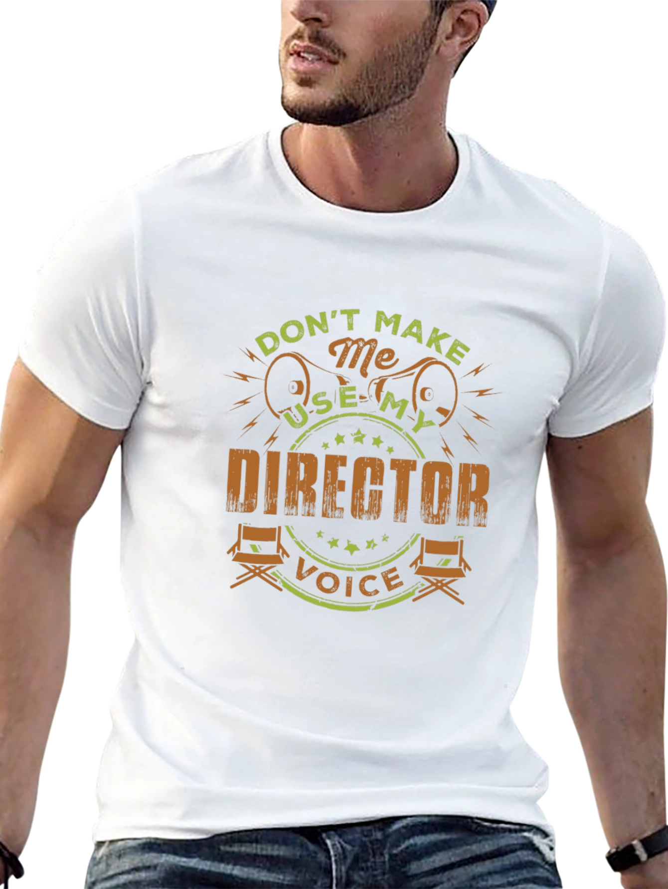 Black Director Voice T-Shirt - Funny Film Crew Gift view 13