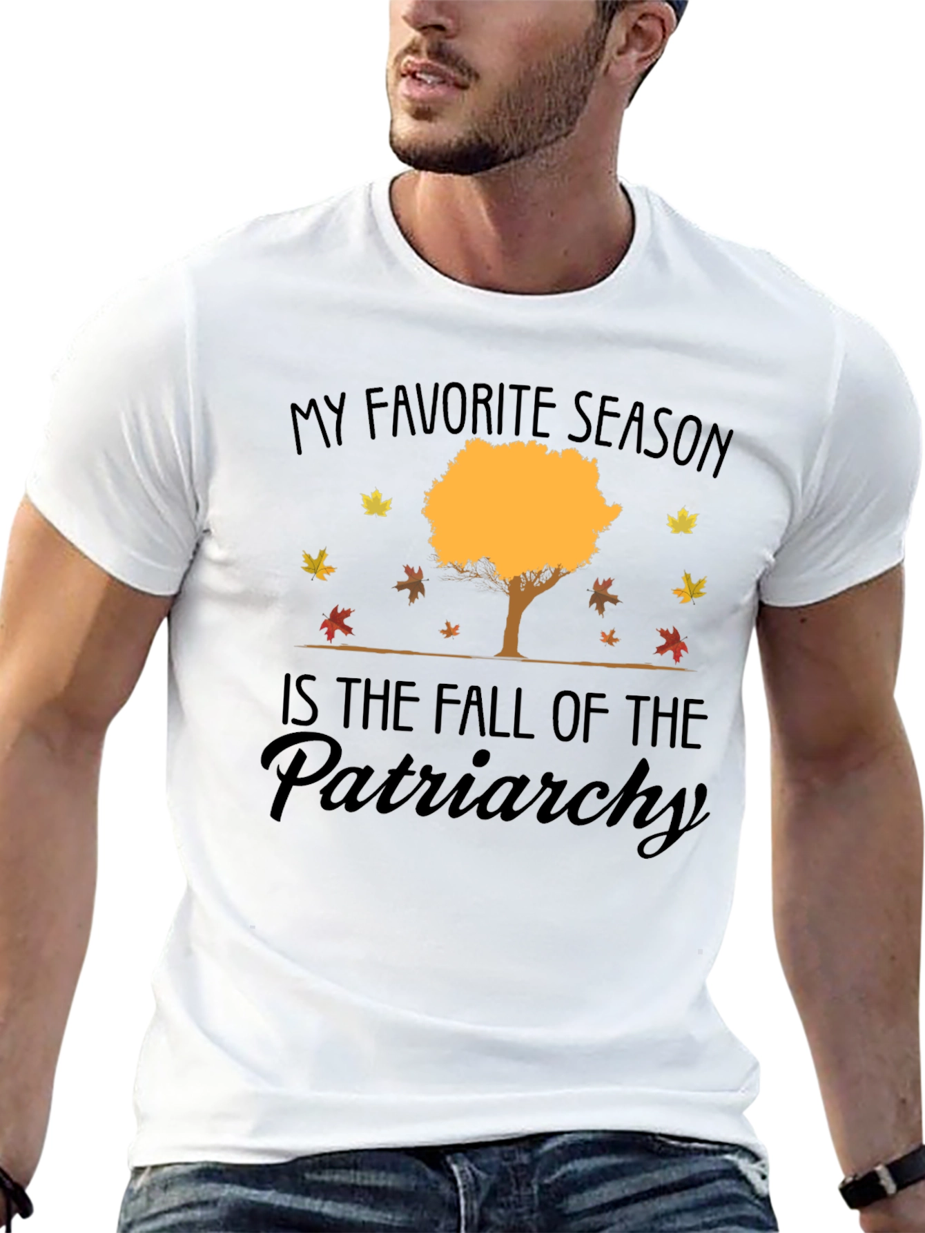 Black Fall of the Patriarchy Tee view 13