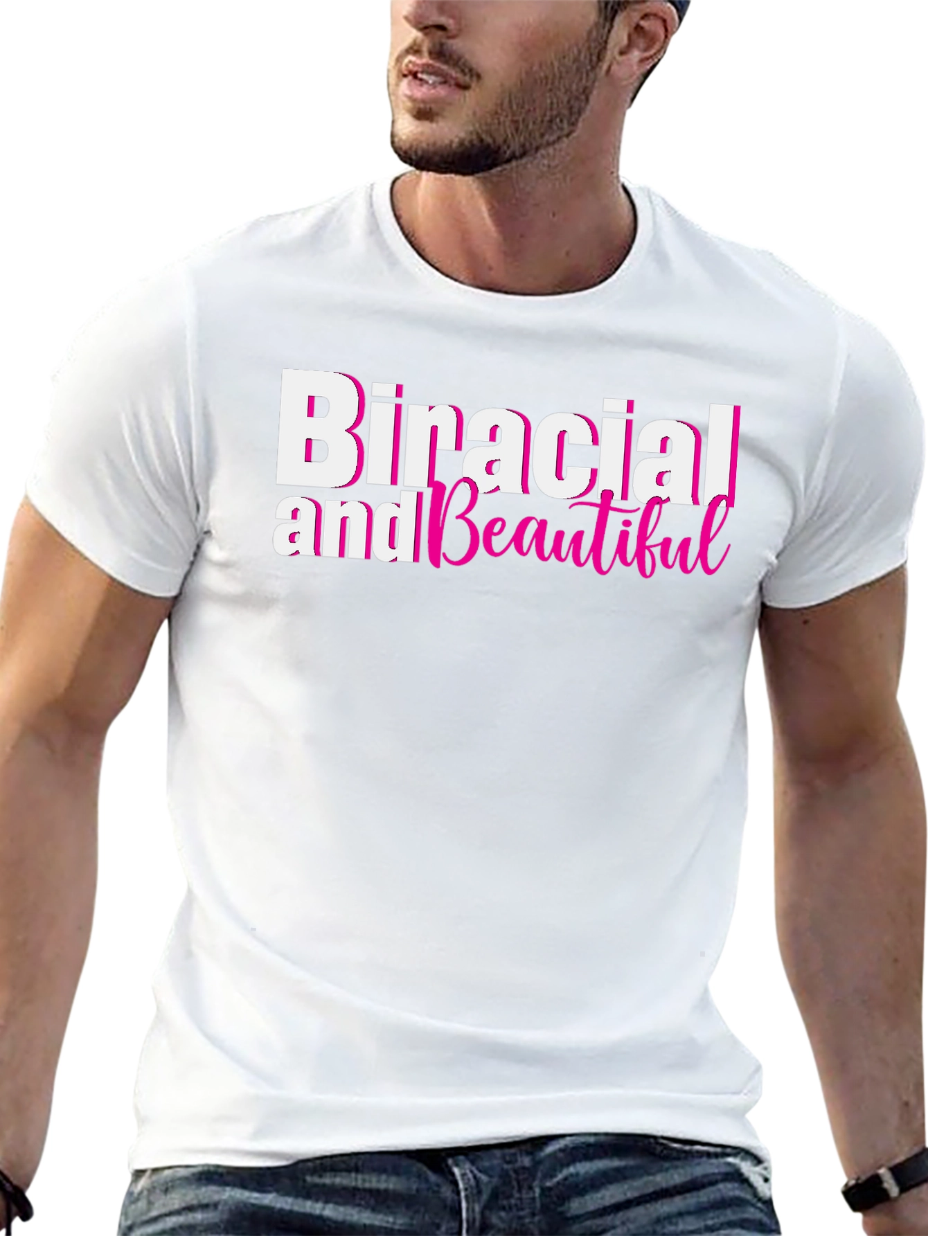 Black Biracial and Beautiful Black T-Shirt view 13