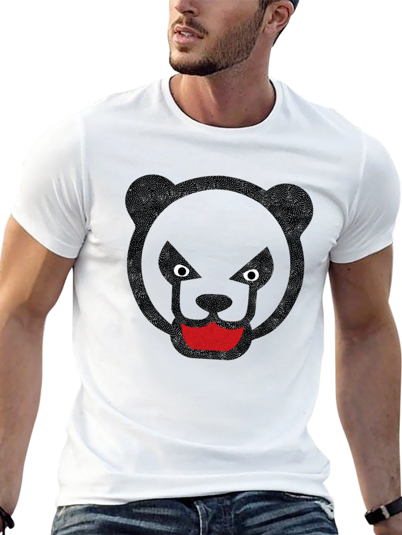 Black Bear Graphic Black T-Shirt view 13