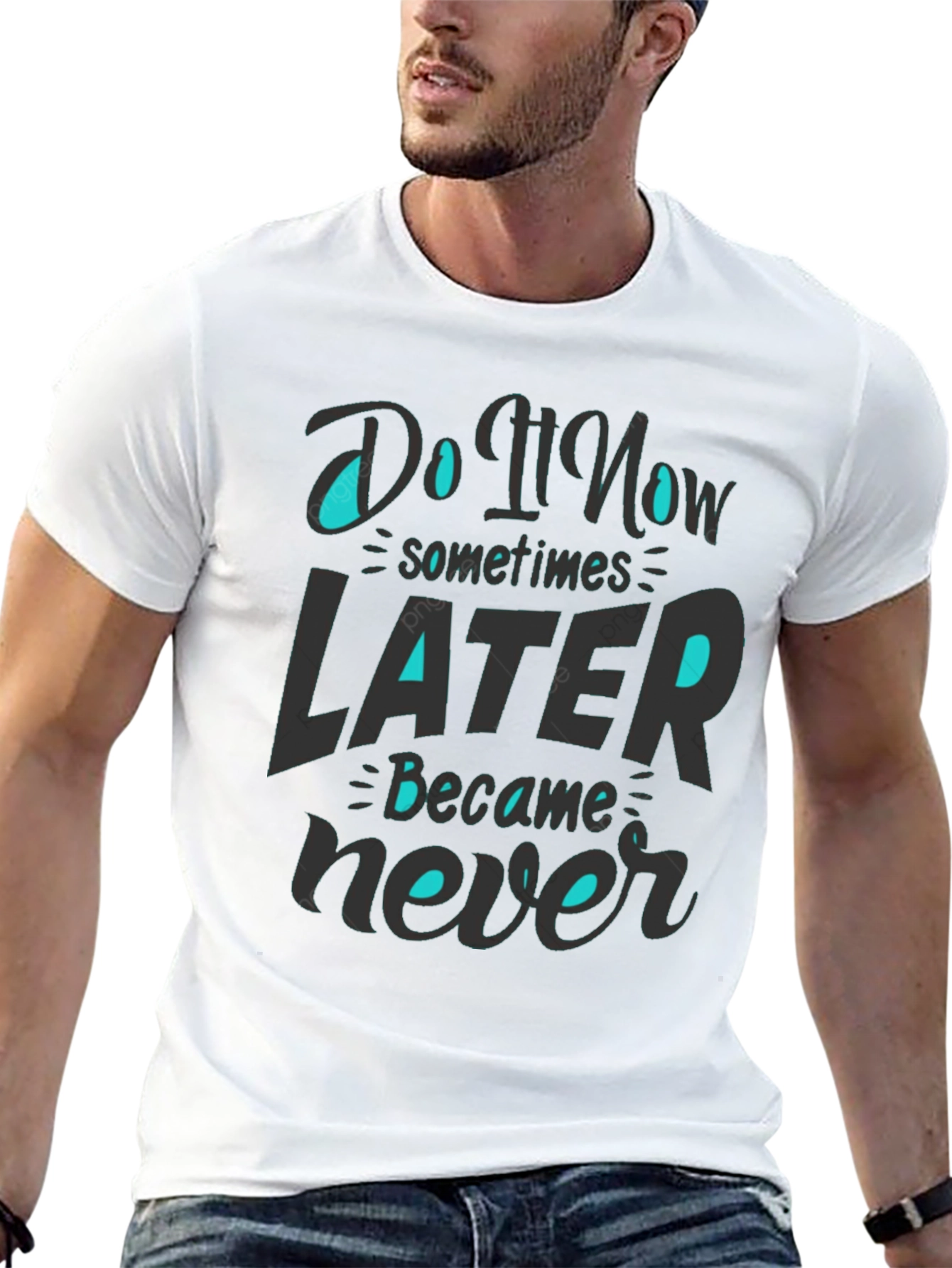 Black Do it Now T-Shirt view 13