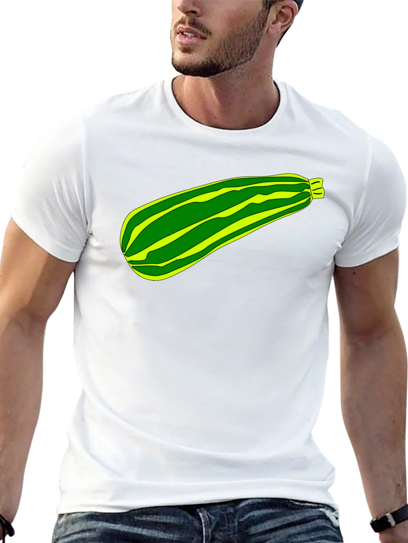 Zucchini Graphic Tee -  Unique Veggie Print - 13
