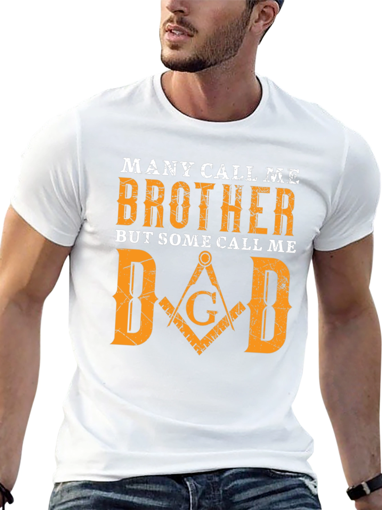 Black Many Call Me Brother Dad T-Shirt view 13
