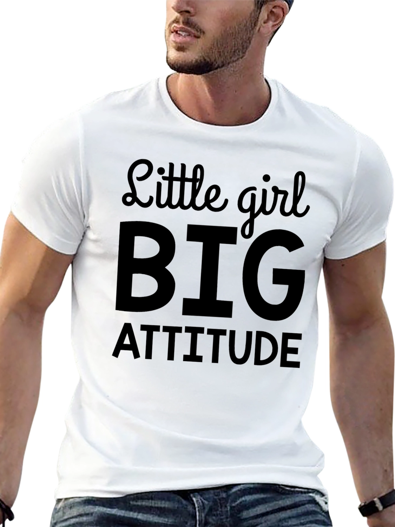 Black Little Girl Big Attitude Graphic T-Shirt view 13