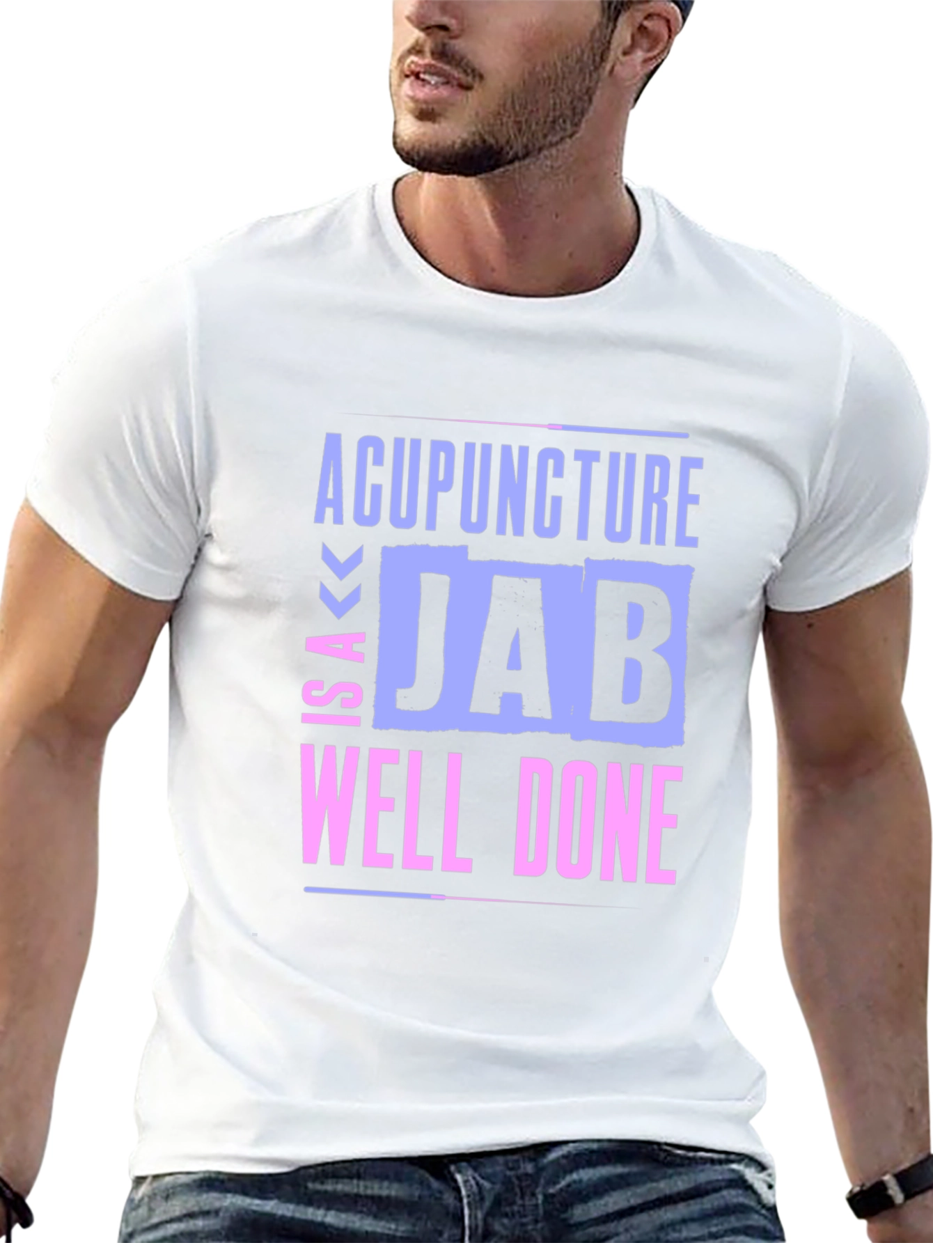 Black Acupuncture Well Done Black Graphic Tee view 13