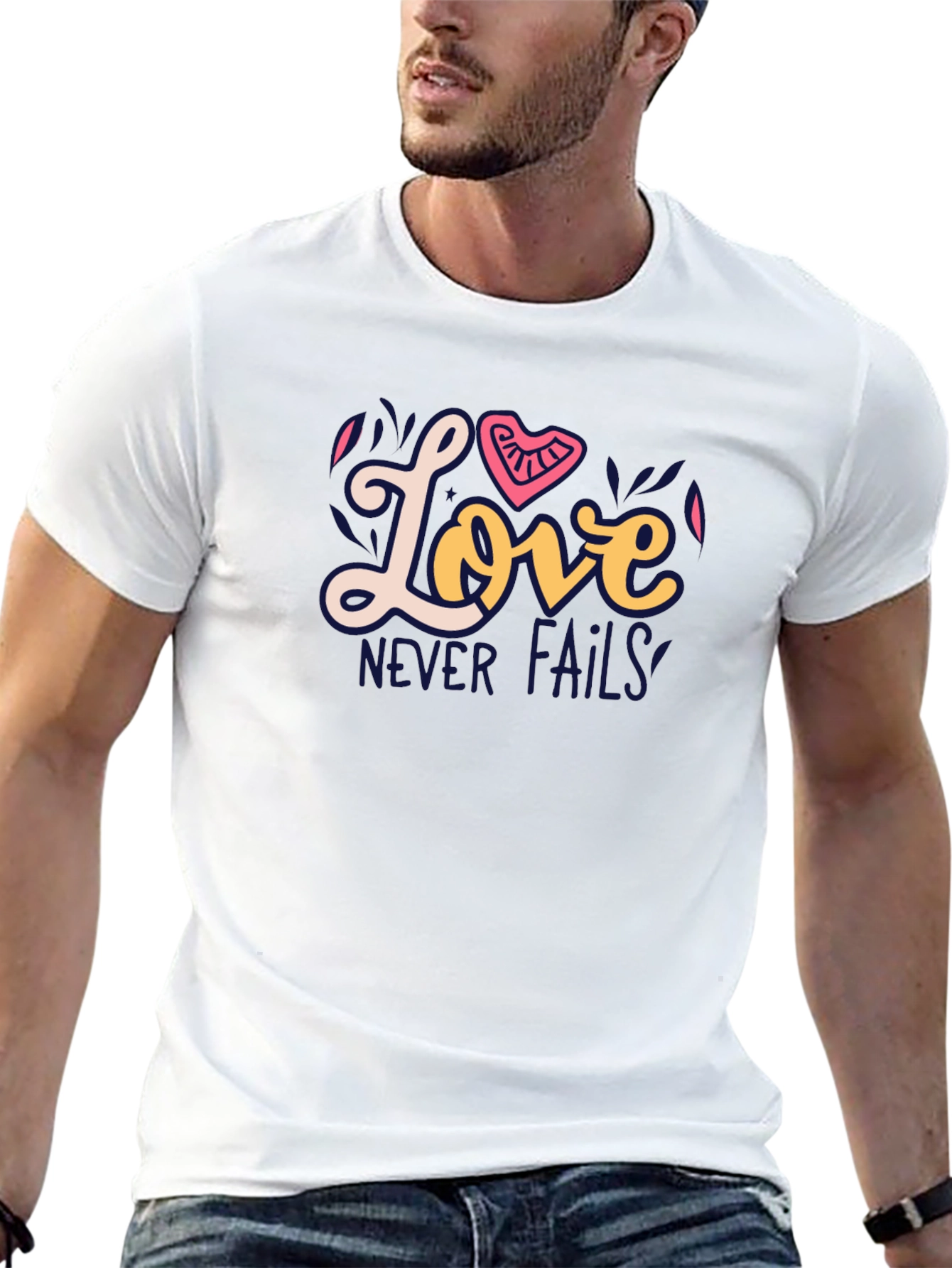 Black Love Never Fails Graphic Tee view 13