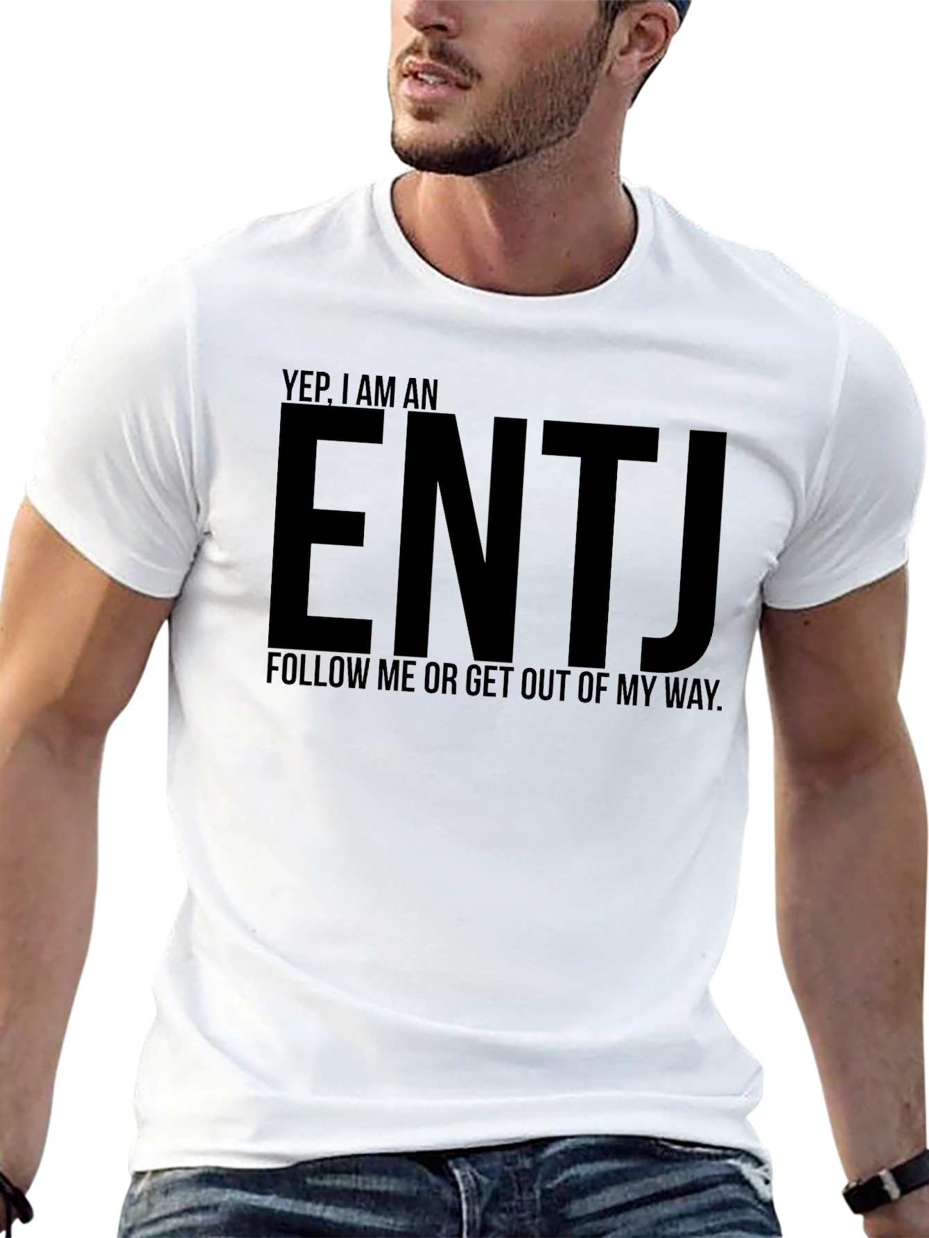 Black ENTJ Personality T-Shirt - Follow Me Or Get Out Of My Way view 13