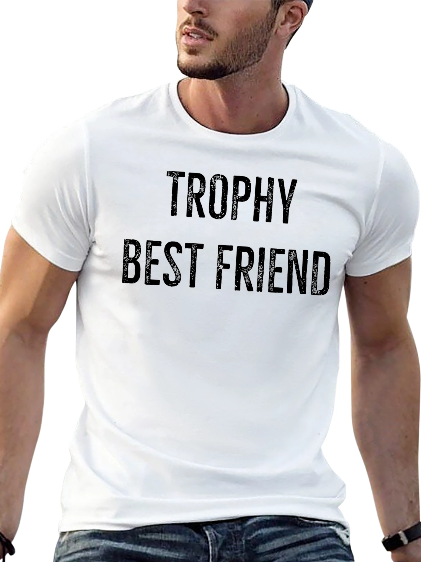 Black Trophy Best Friend Crew Neck Tee view 13