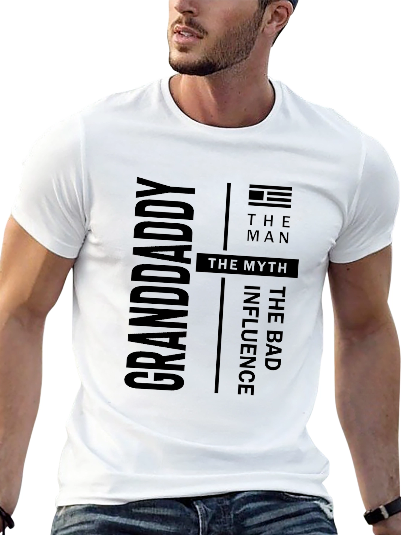 Black Grandaddy: The Man, The Myth, The Bad Influence T-Shirt view 13