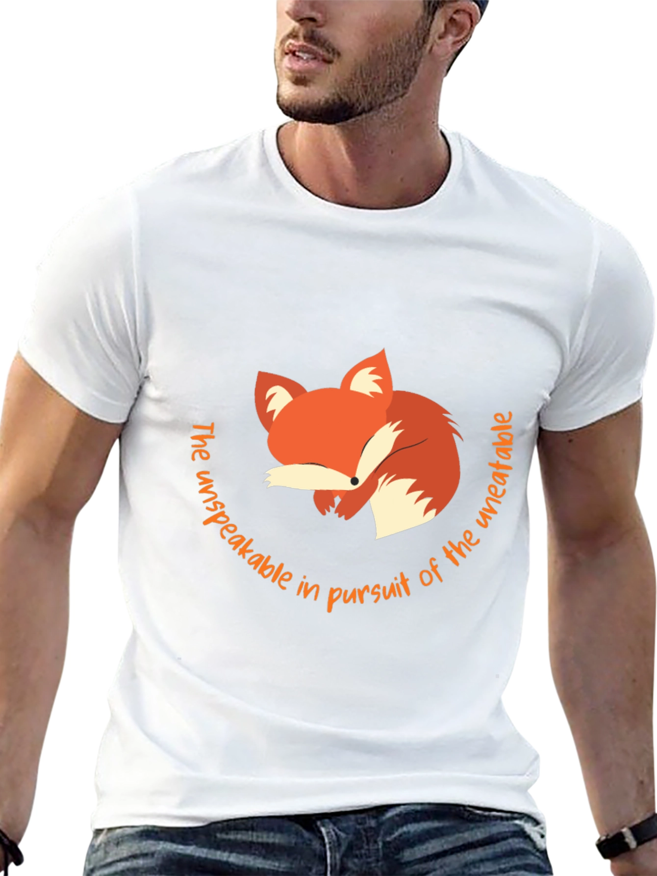 Black Fox Graphic Tee -  Unspeakable Pursuit T-Shirt view 13