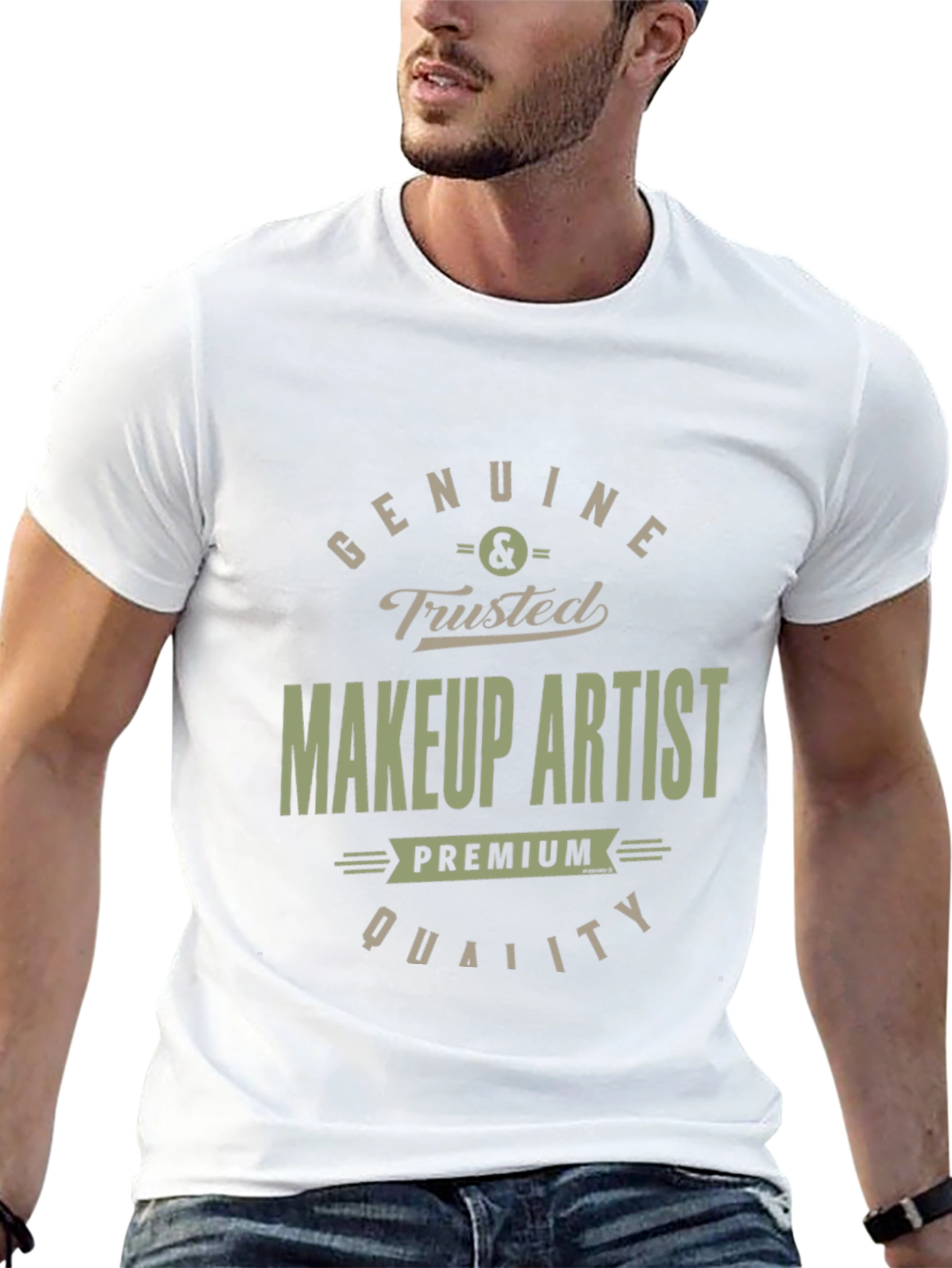 Black Genuine Trusted Makeup Artist Premium Quality T-Shirt view 13