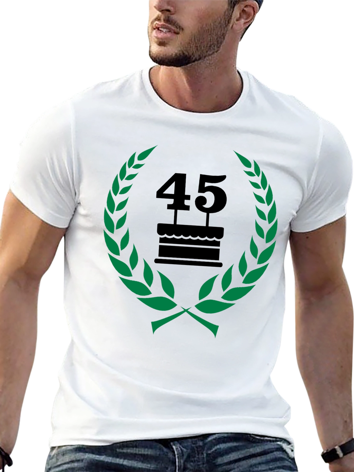 Black 45th Birthday Celebration T-Shirt - Black view 13