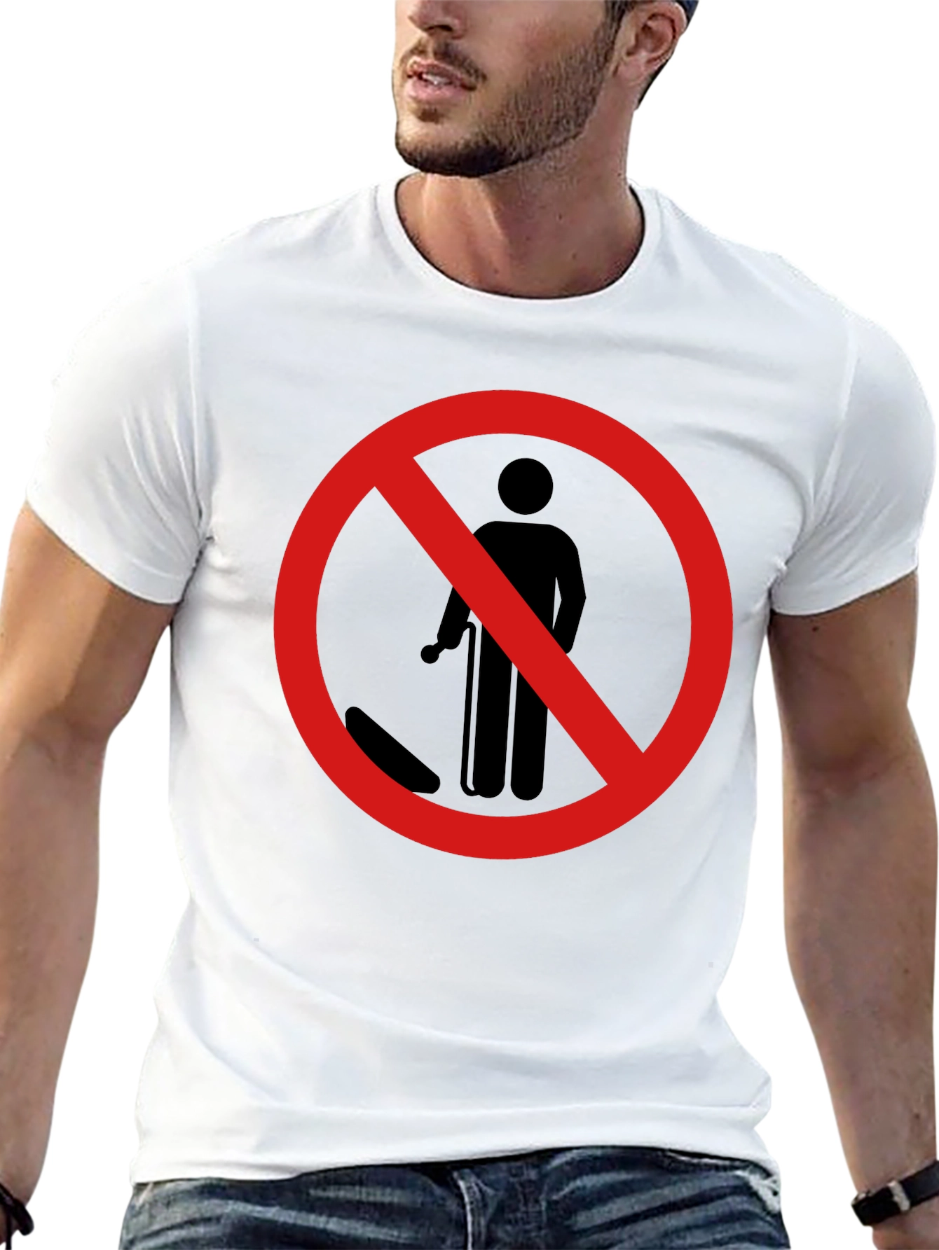 Black No Smoking Graphic Tee - Black Cotton T-Shirt view 13