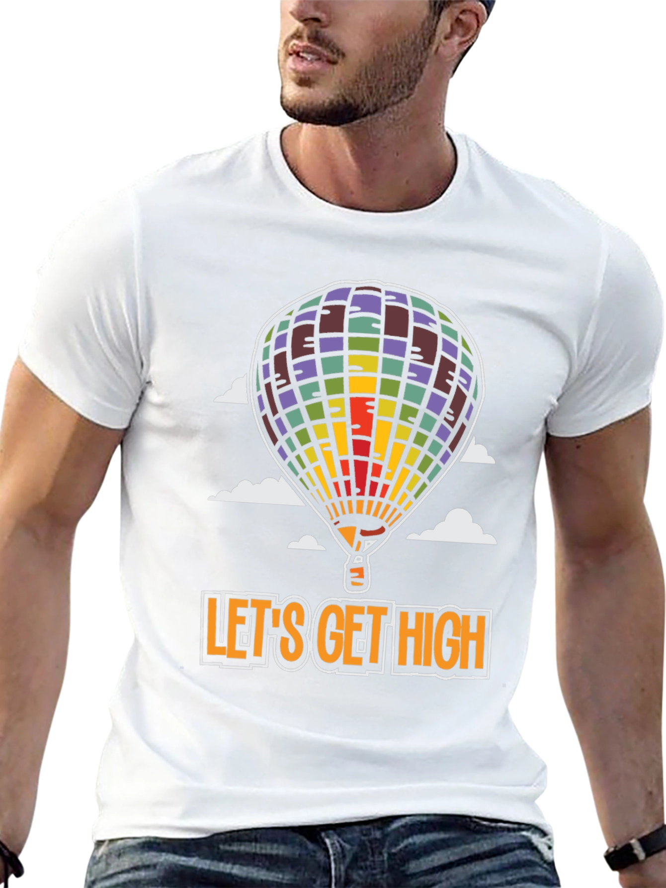 Black Let's Get High Graphic Tee view 13