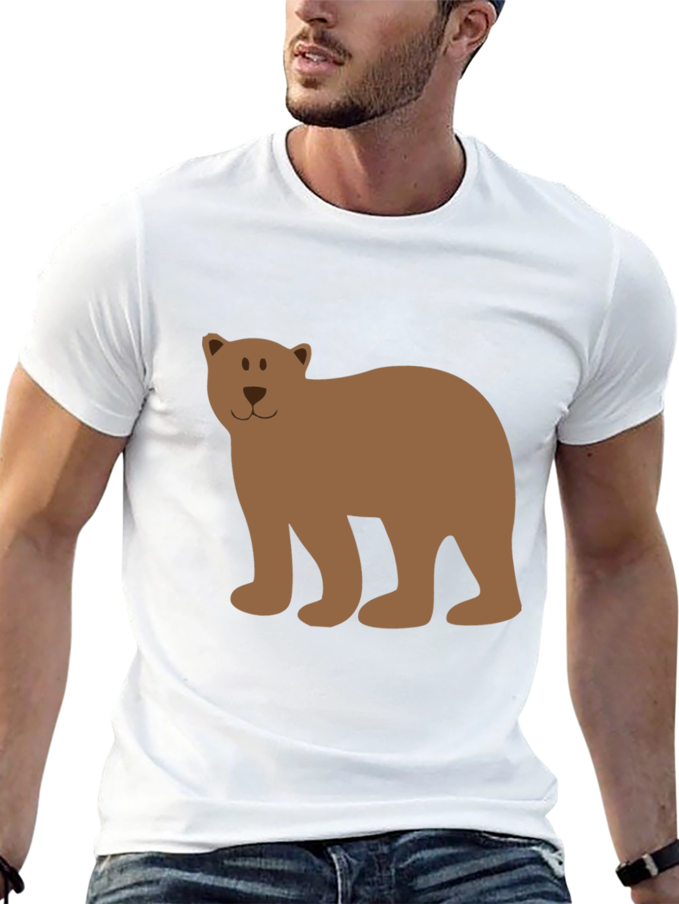 Black Bear Graphic Tee - Casual Black T-Shirt view 13