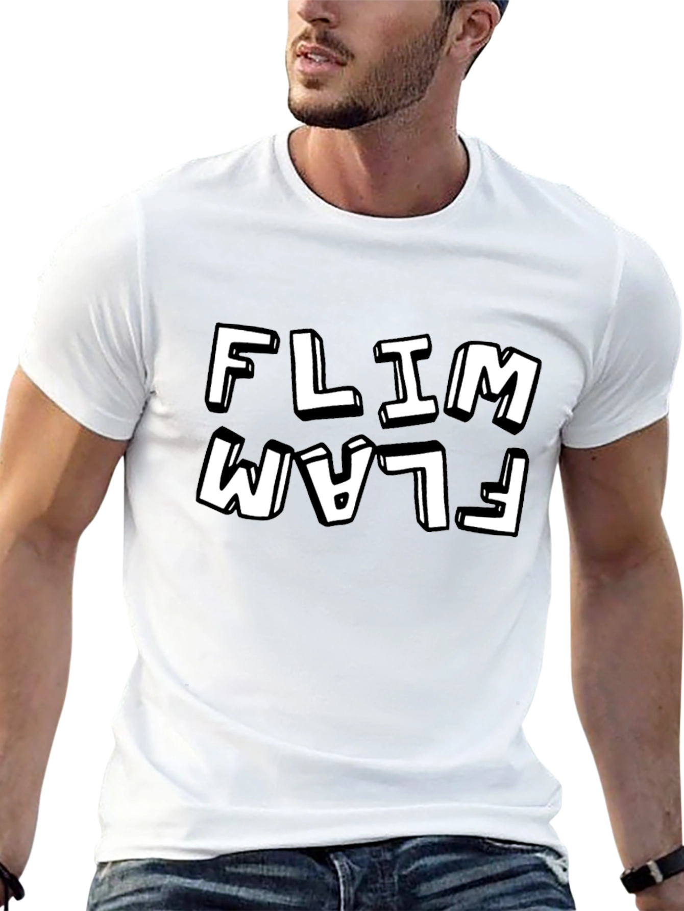 Black Flim Flam Black Graphic Tee - Men's Short Sleeve view 13