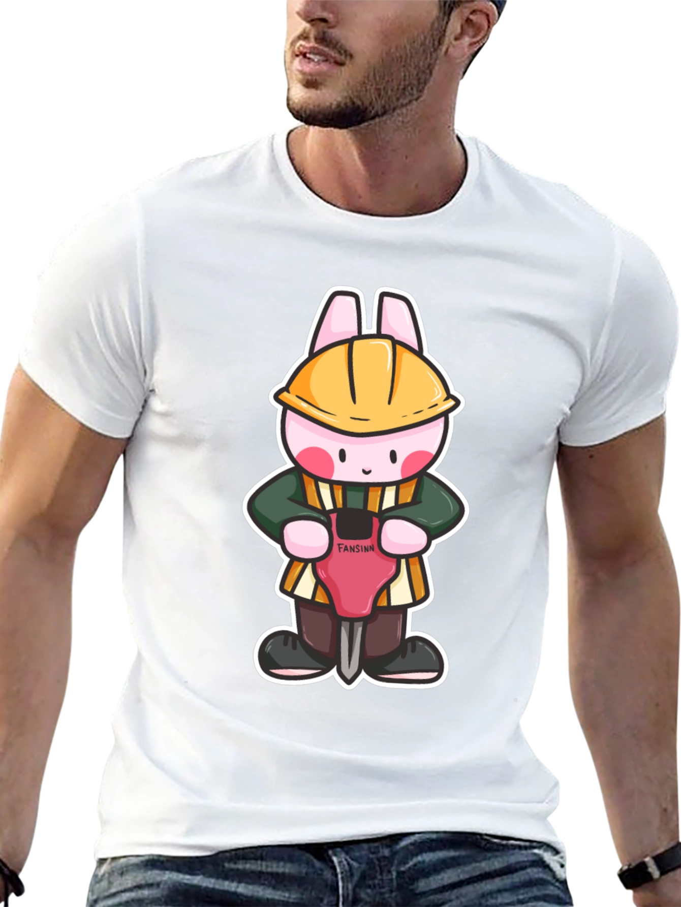Black Bunny Builder Graphic Tee - Black view 13