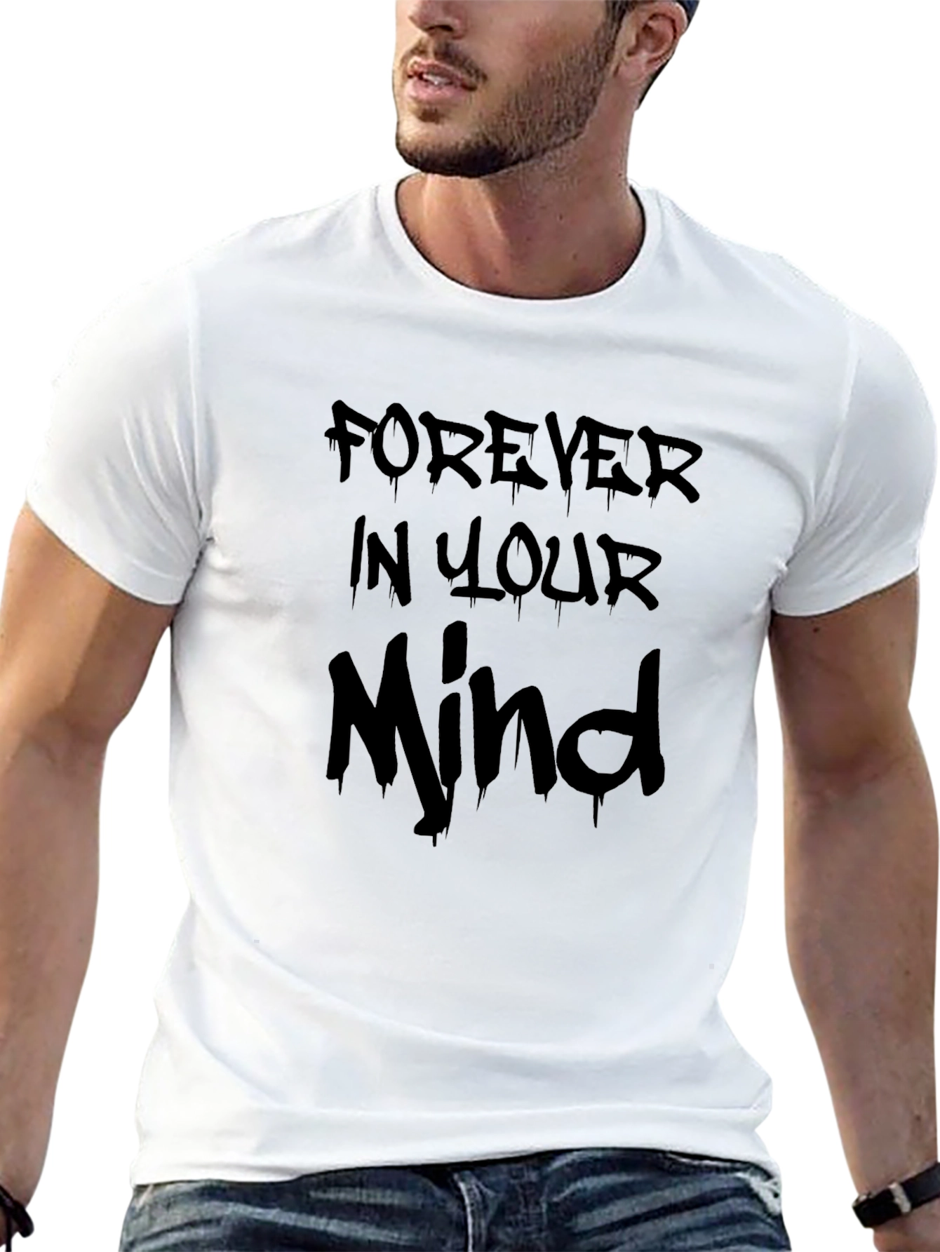 Black Forever In Your Mind Graphic Tee - Men's Black T-Shirt view 13