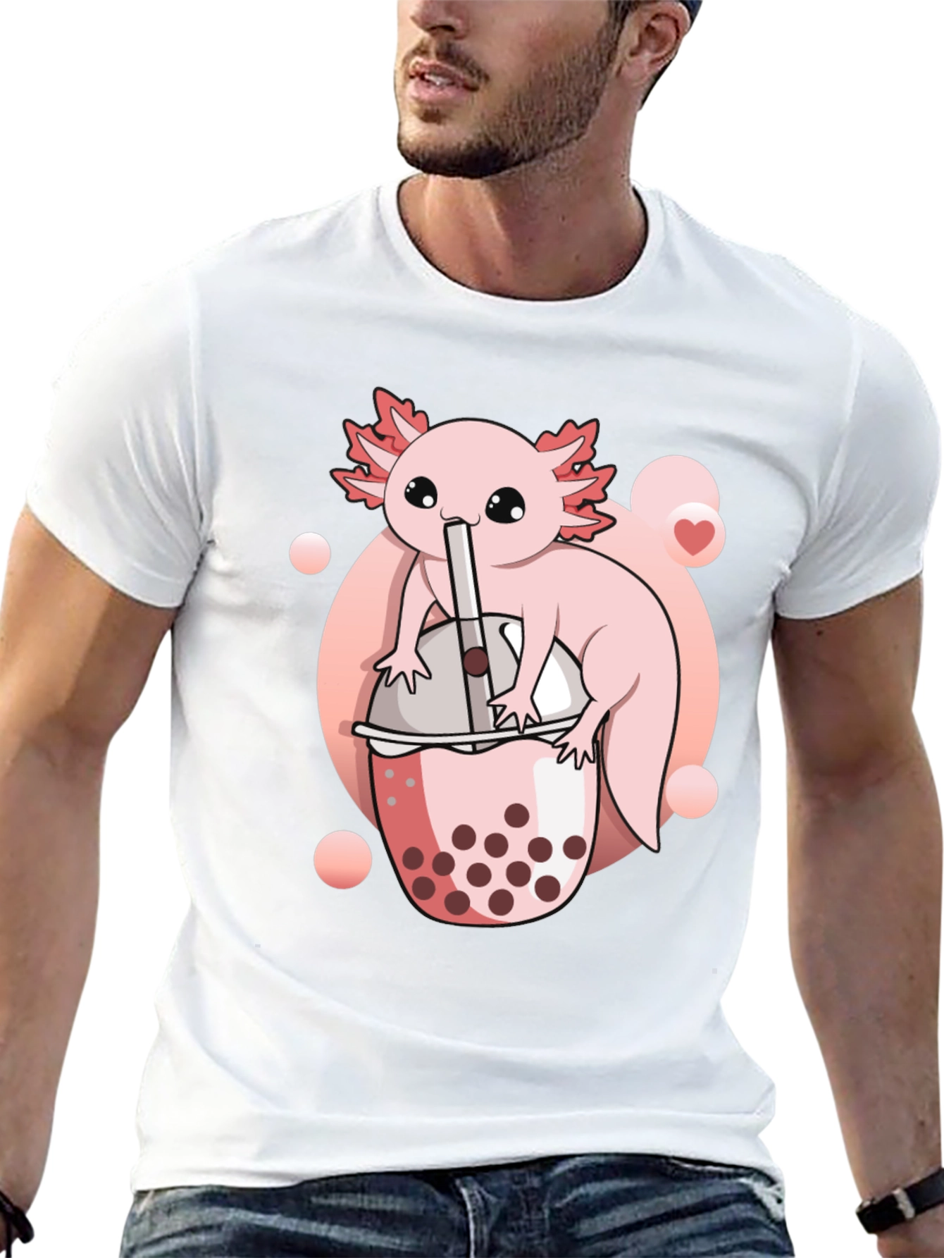 Black Axolotl Boba Tea Graphic Tee view 13
