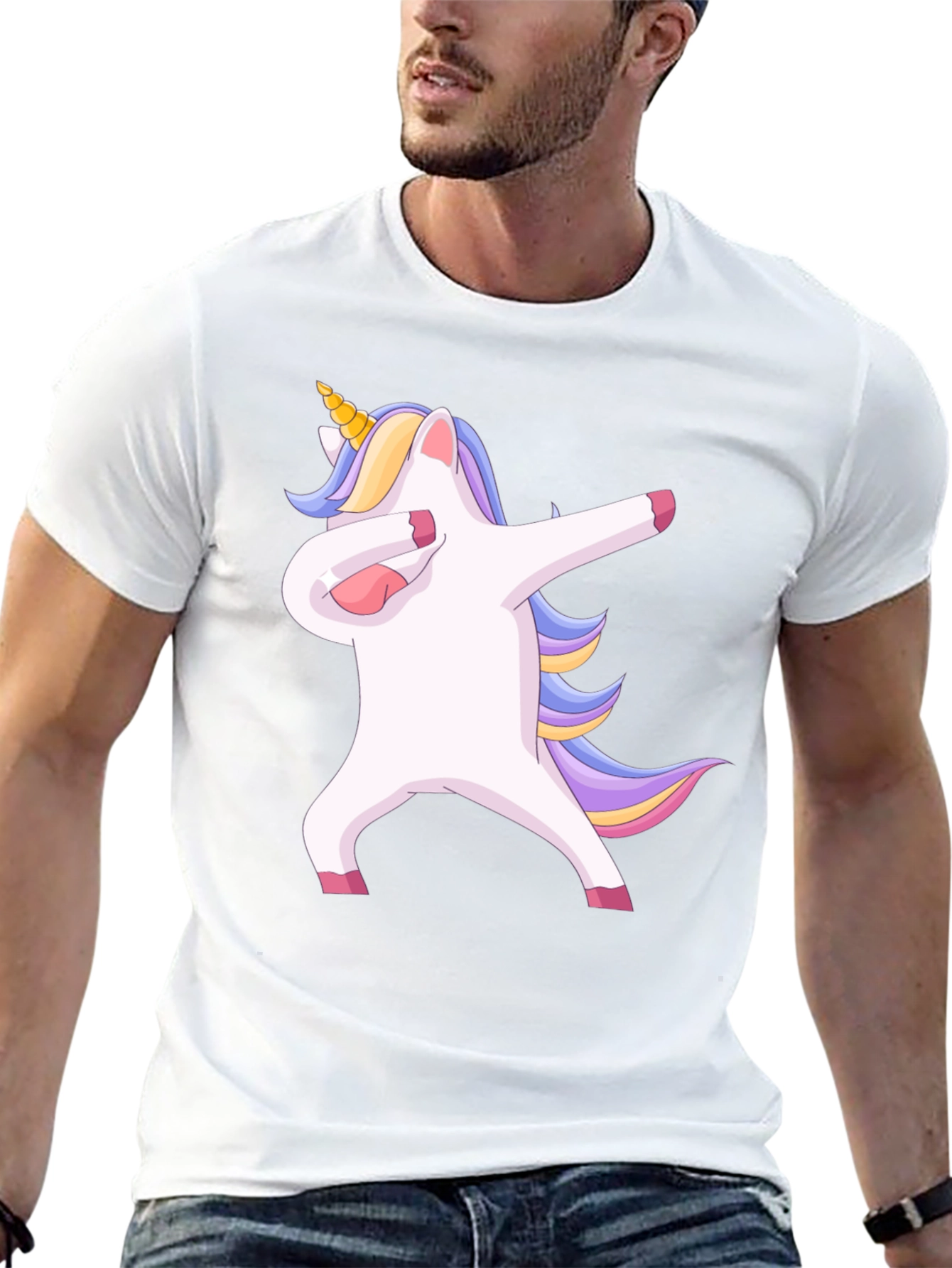 Black Dabbing Unicorn T-Shirt - Fun & Unique Design view 13
