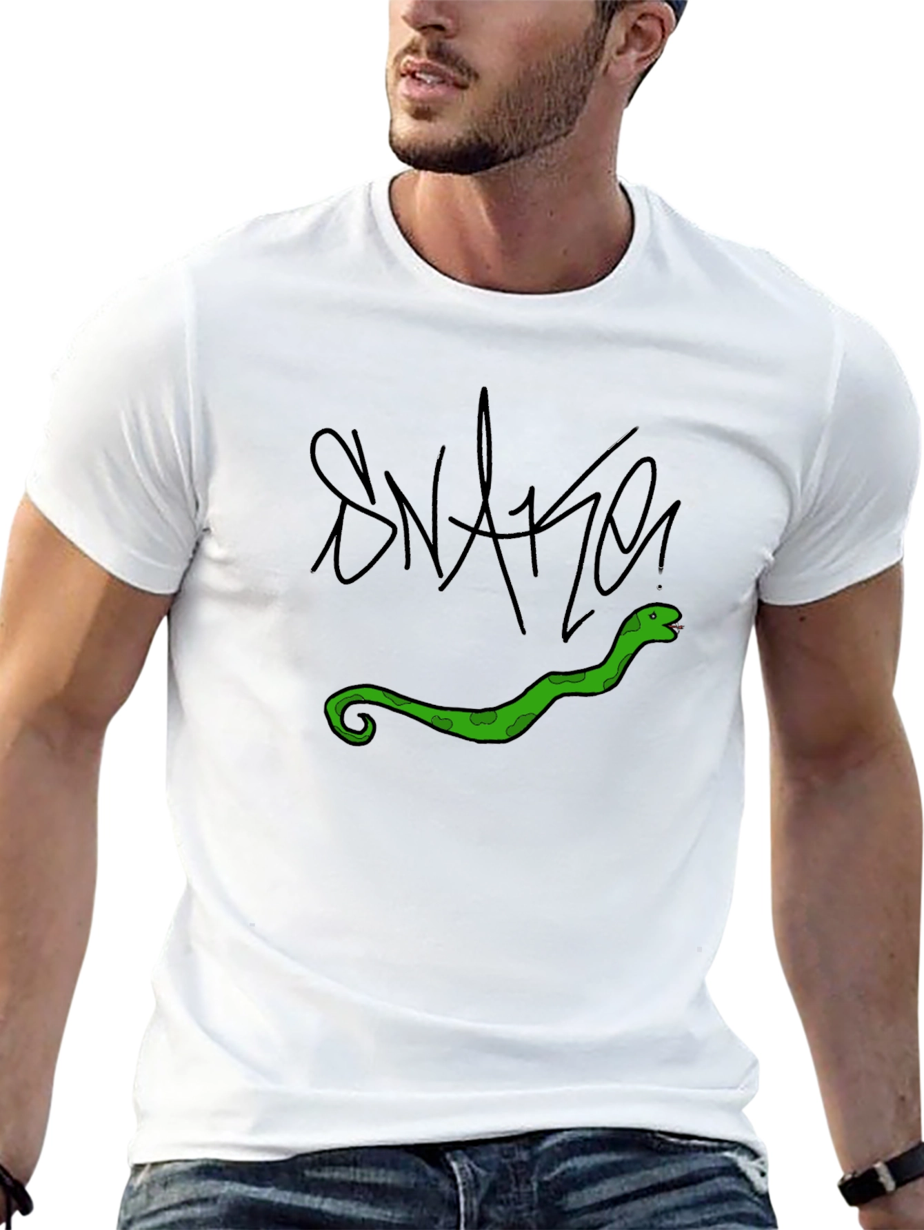 Black Snake Graphic T-Shirt - Cool Reptile Tee view 13