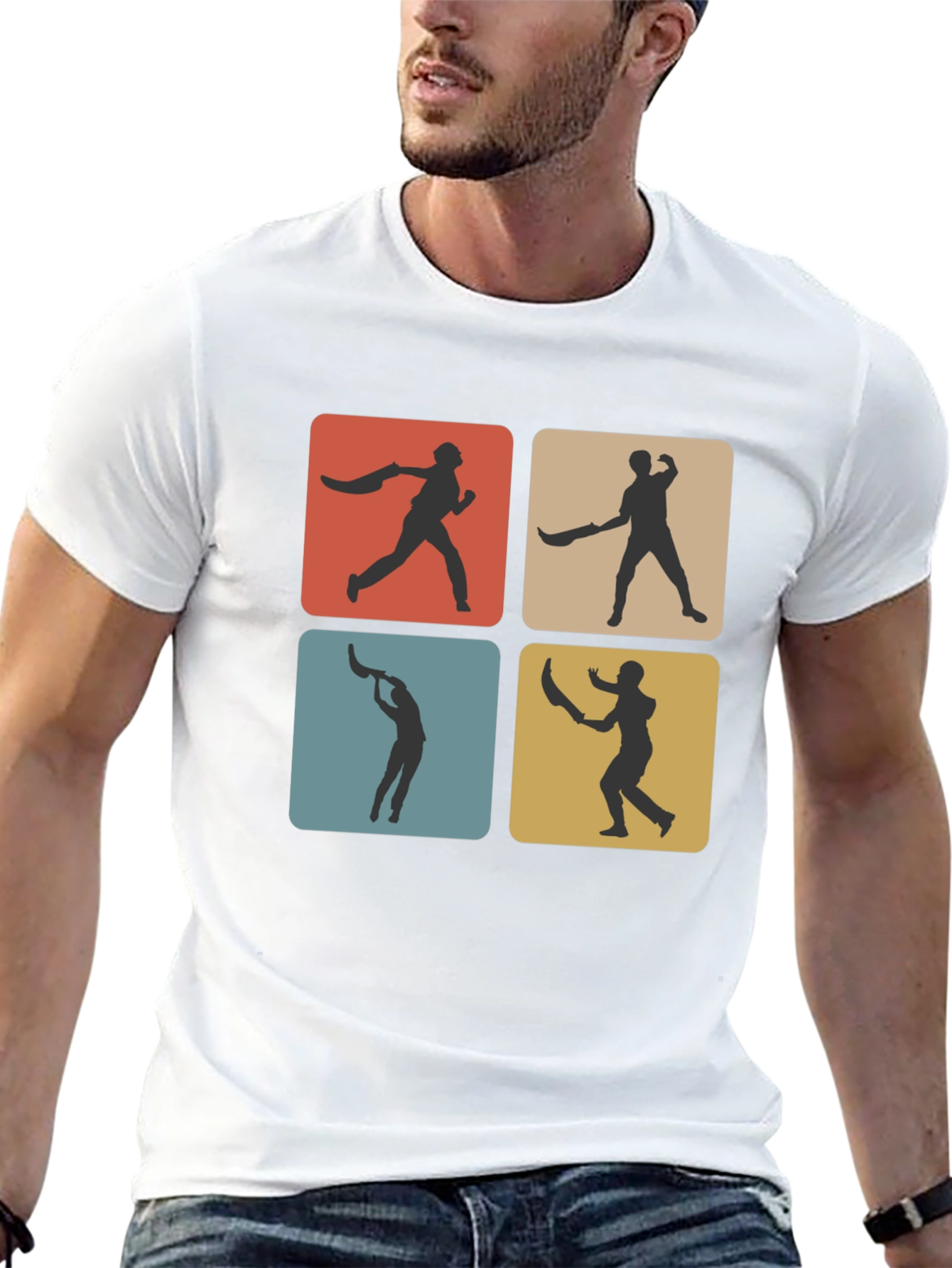 Black Retro Cricket T-Shirt - Black view 13