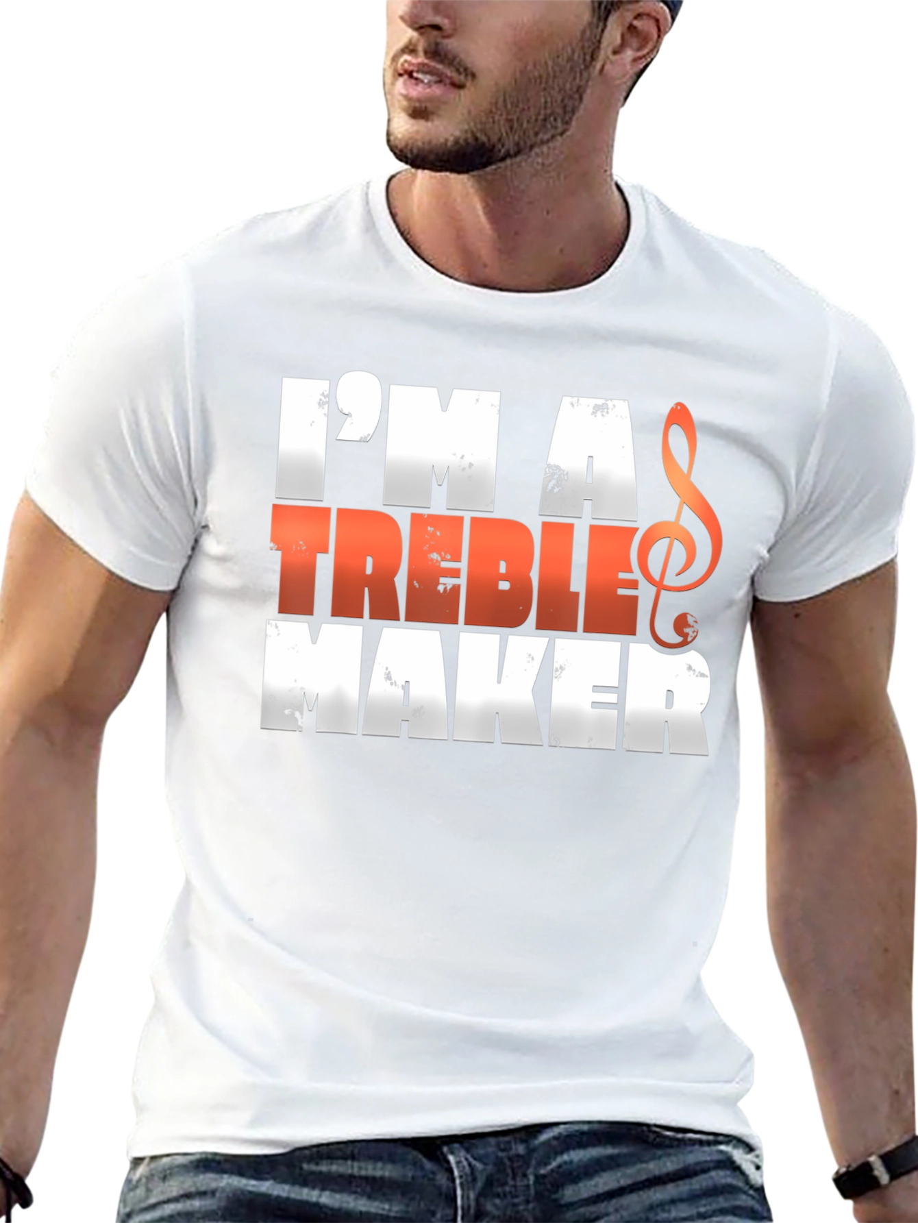 Black Treble Maker Graphic T-Shirt - Music Lover Tee view 13