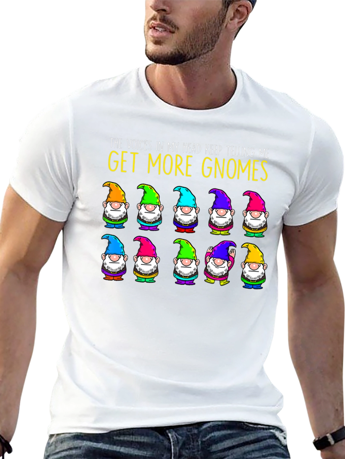 Black Get More Gnomes T-Shirt Funny Garden Lover Tee view 13