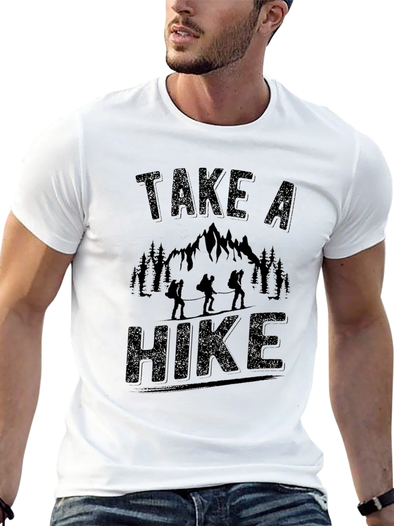 Black Take a Hike Graphic T-Shirt - Adventure Awaits view 13