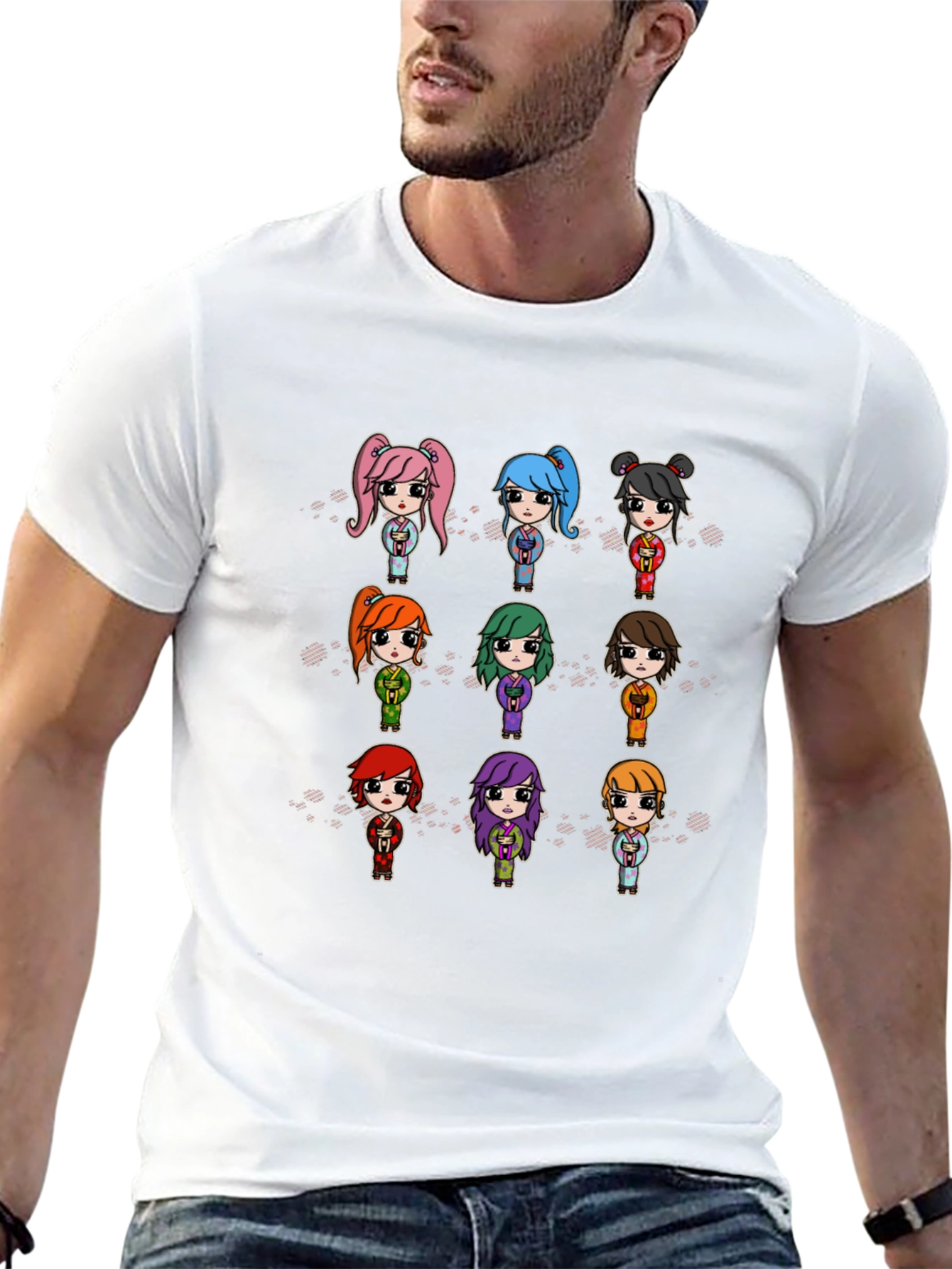 Black Anime Girl T-Shirt: Unique Design, Comfortable Fit view 13