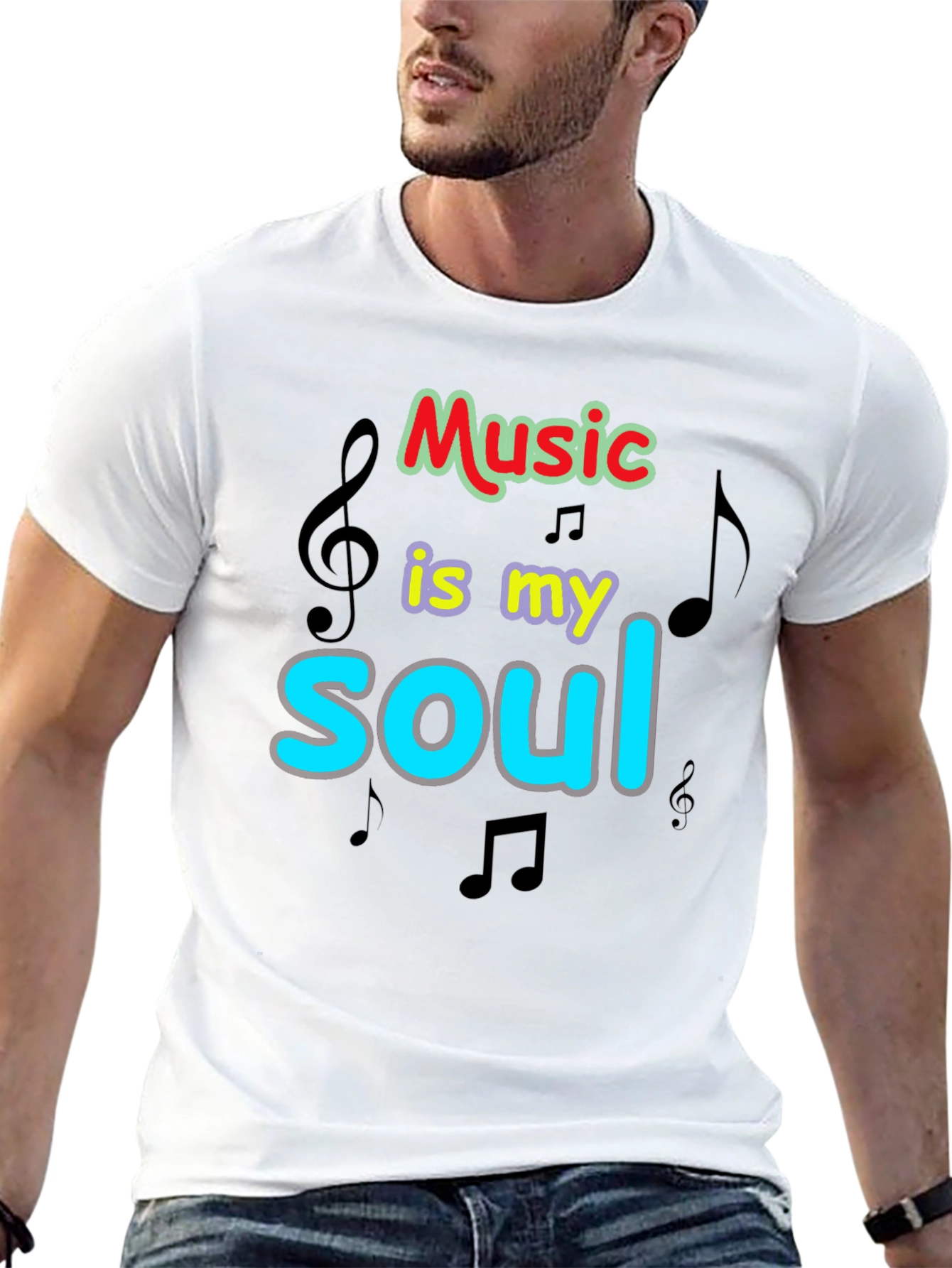 Black Music is My Soul Graphic T-Shirt view 13
