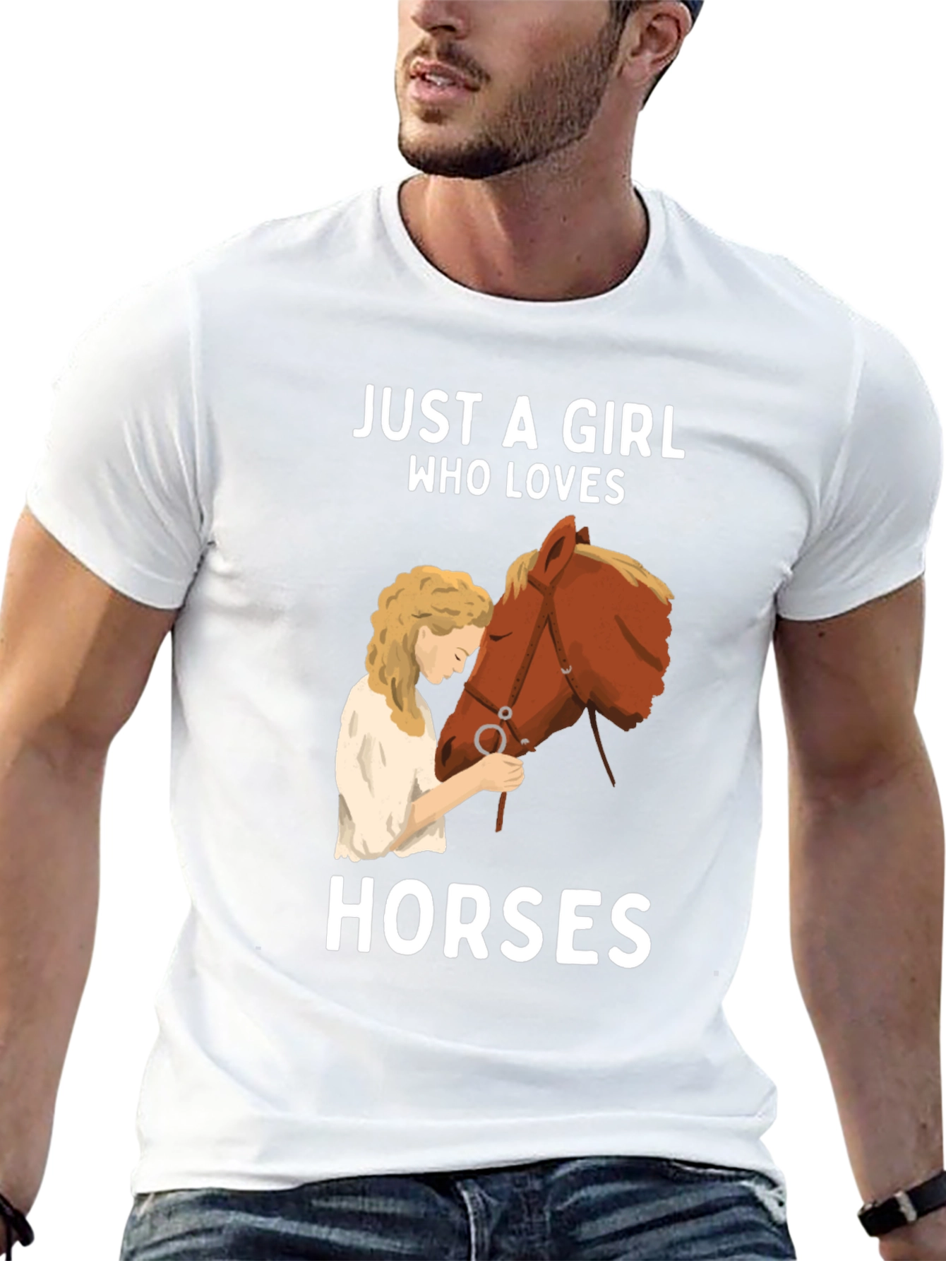 Black Girl Who Loves Horses T-Shirt view 13