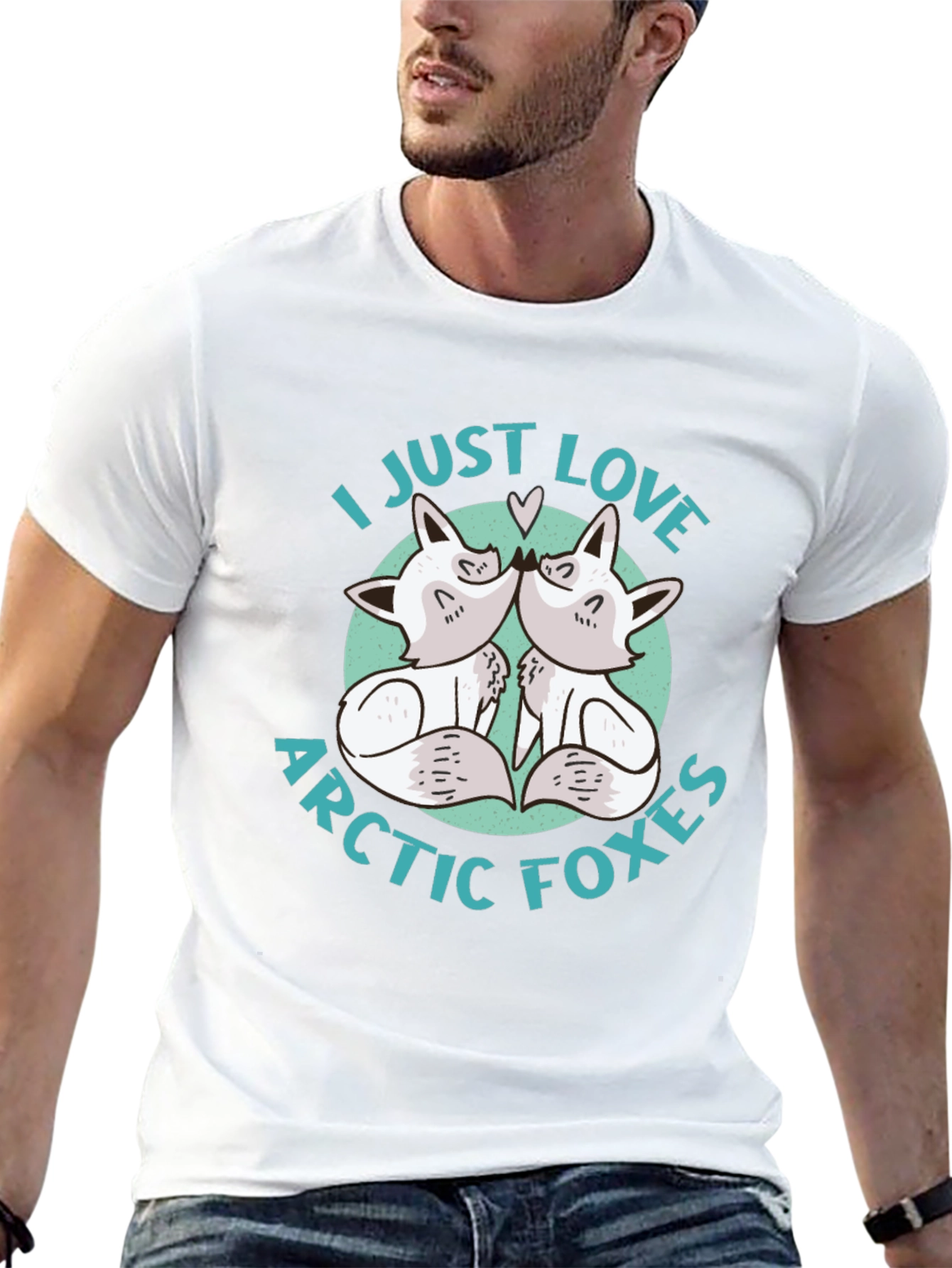 I Just Love Arctic Foxes Graphic T-Shirt - 13