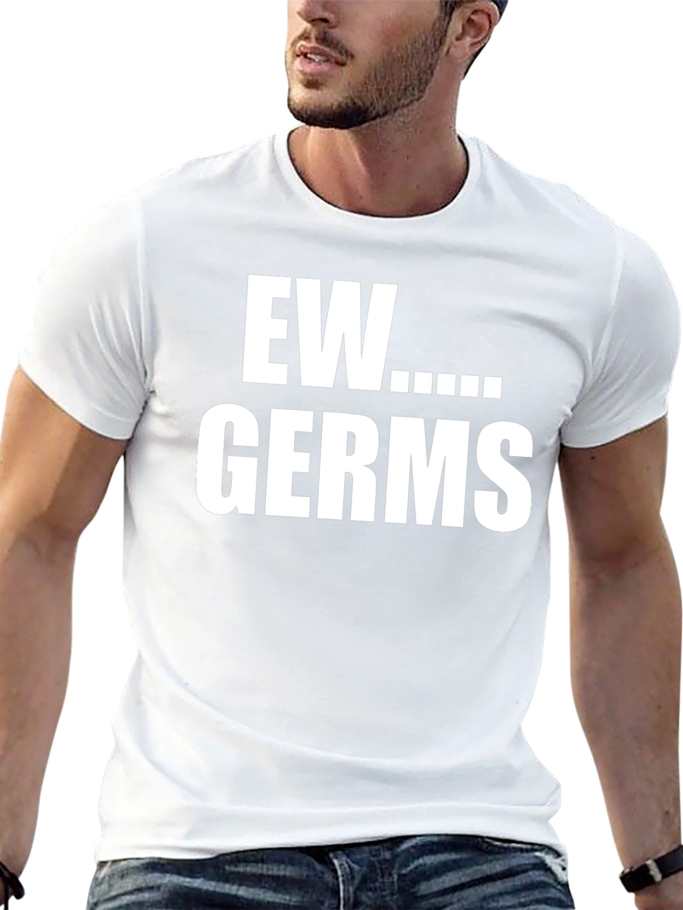 Black Ew Germs Graphic T-Shirt -  Novelty Tee view 13