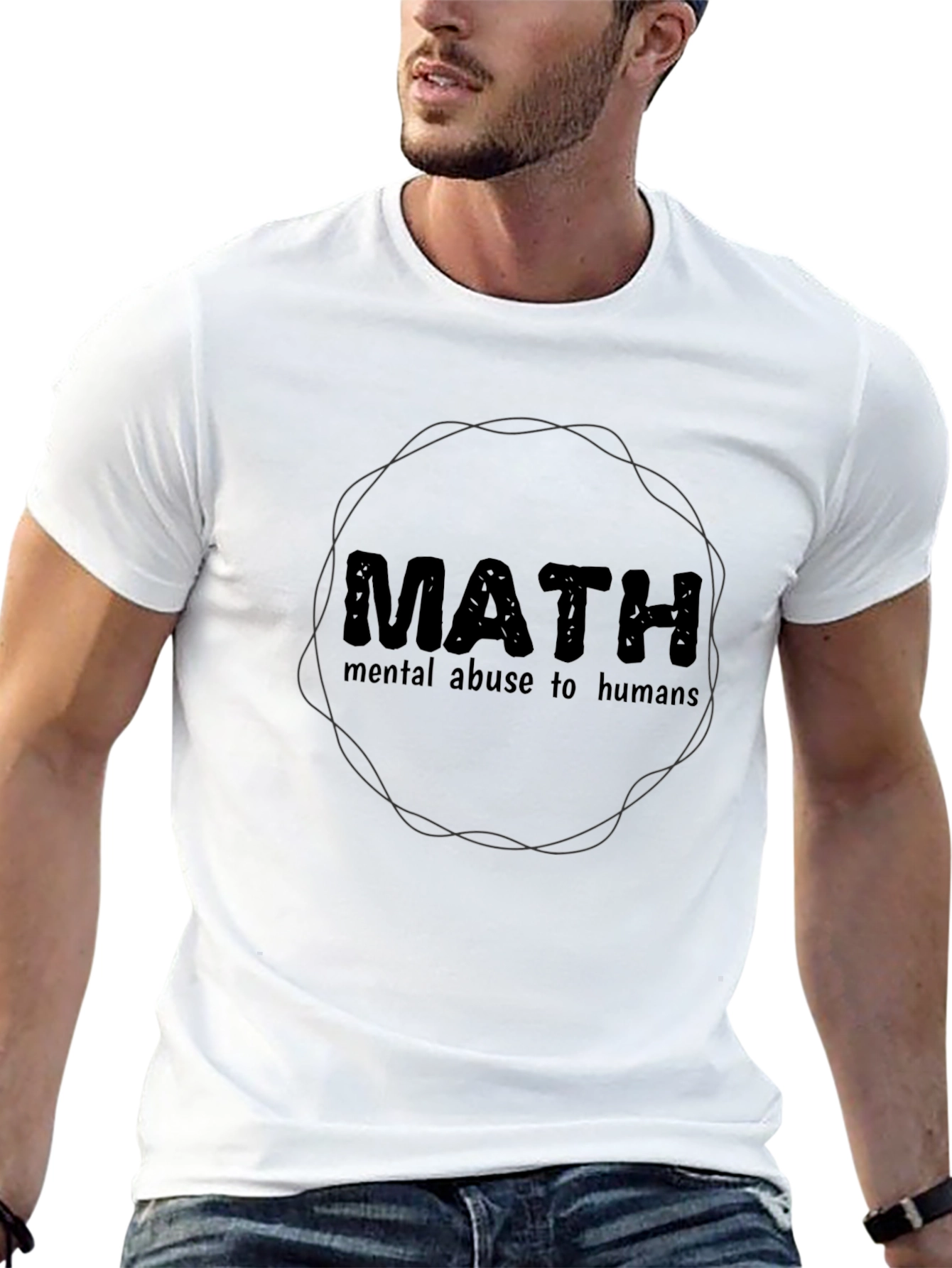 Black Math Mental Abuse T-Shirt view 13