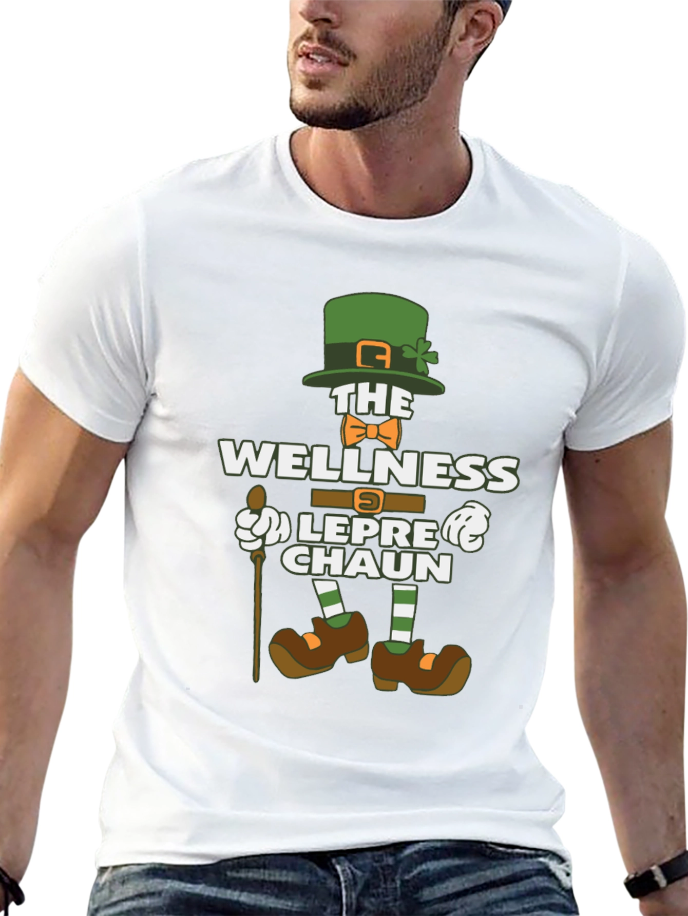 Black Wellness Leprechaun Graphic Tee - St. Patrick's Day Shirt view 13