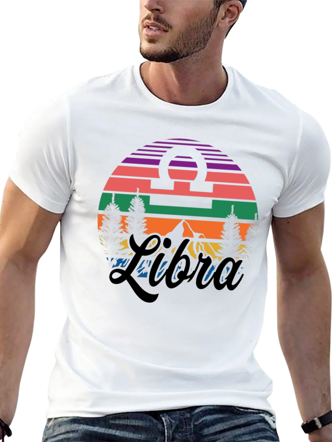 Black Libra Sunset T-Shirt view 13