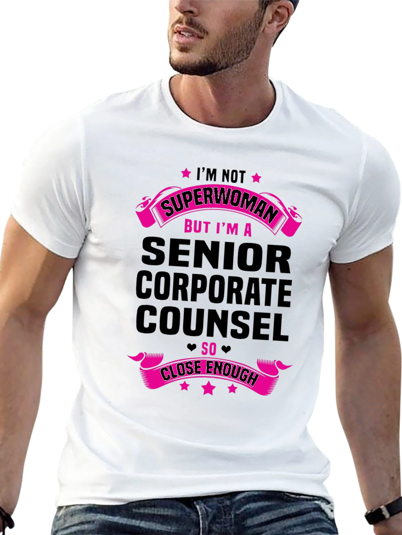 Black Senior Corporate Counsel Superwoman T-Shirt view 13