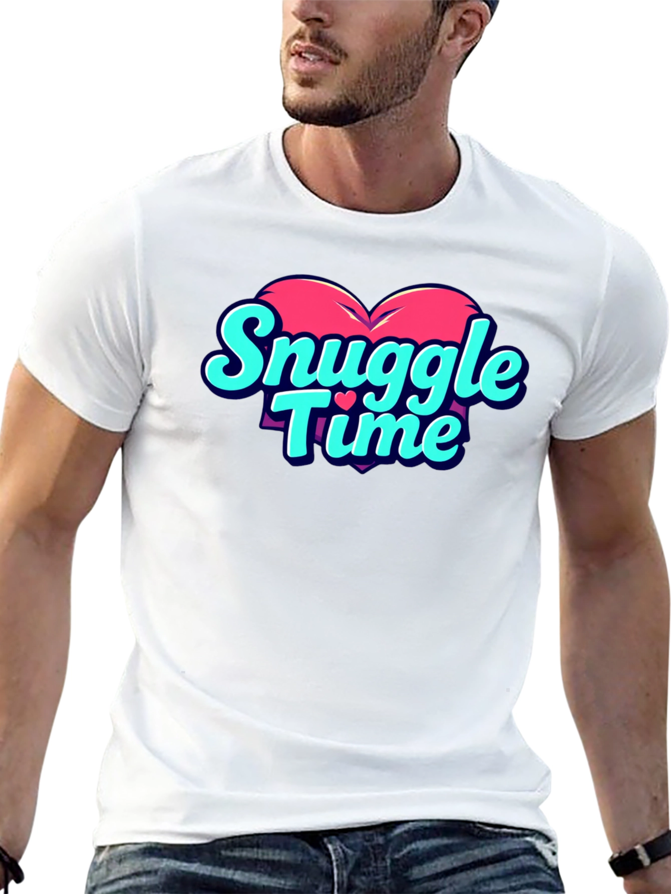 Black Snuggle Time Graphic T-Shirt view 13
