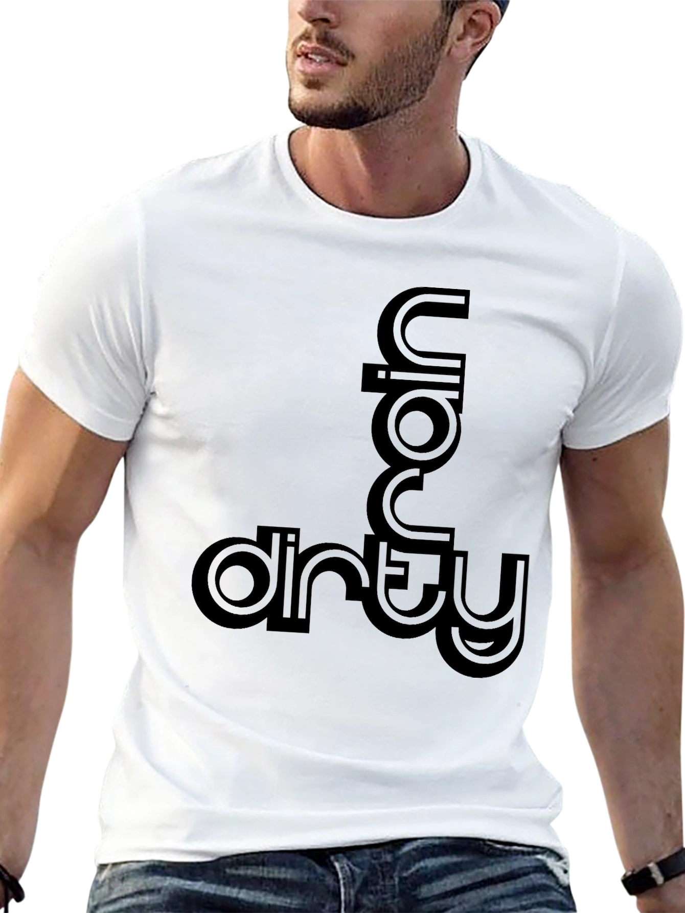 Black Urban Dirty T-Shirt - Stylish Graphic Tee view 13