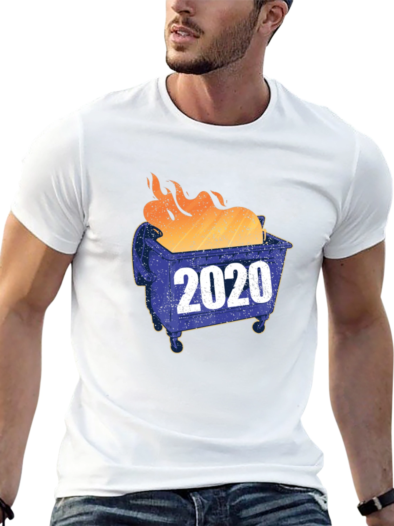 Black 2020 Dumpster Fire Graphic T-Shirt view 13