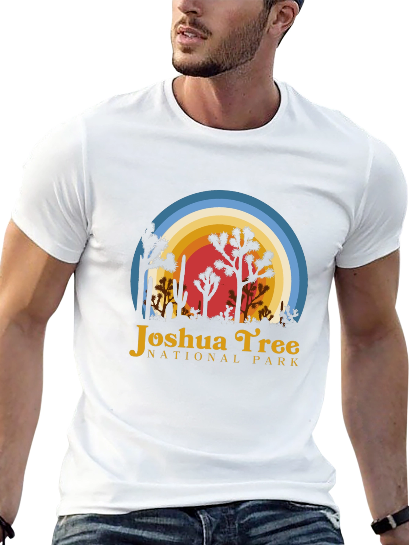 Black Joshua Tree National Park T-Shirt view 13