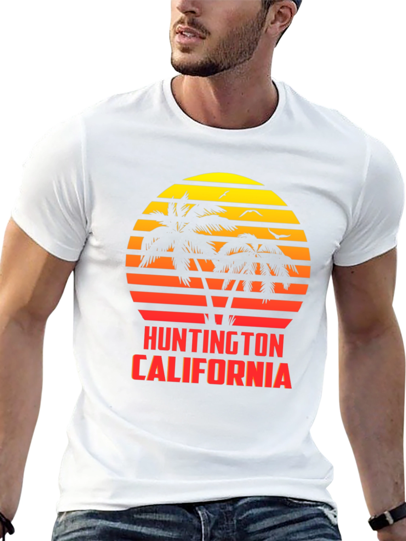 Black Huntington California Sunset Tee view 13