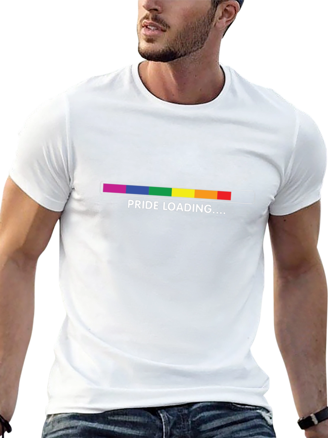 Black Pride Loading T-Shirt - Black Cotton Blend view 13