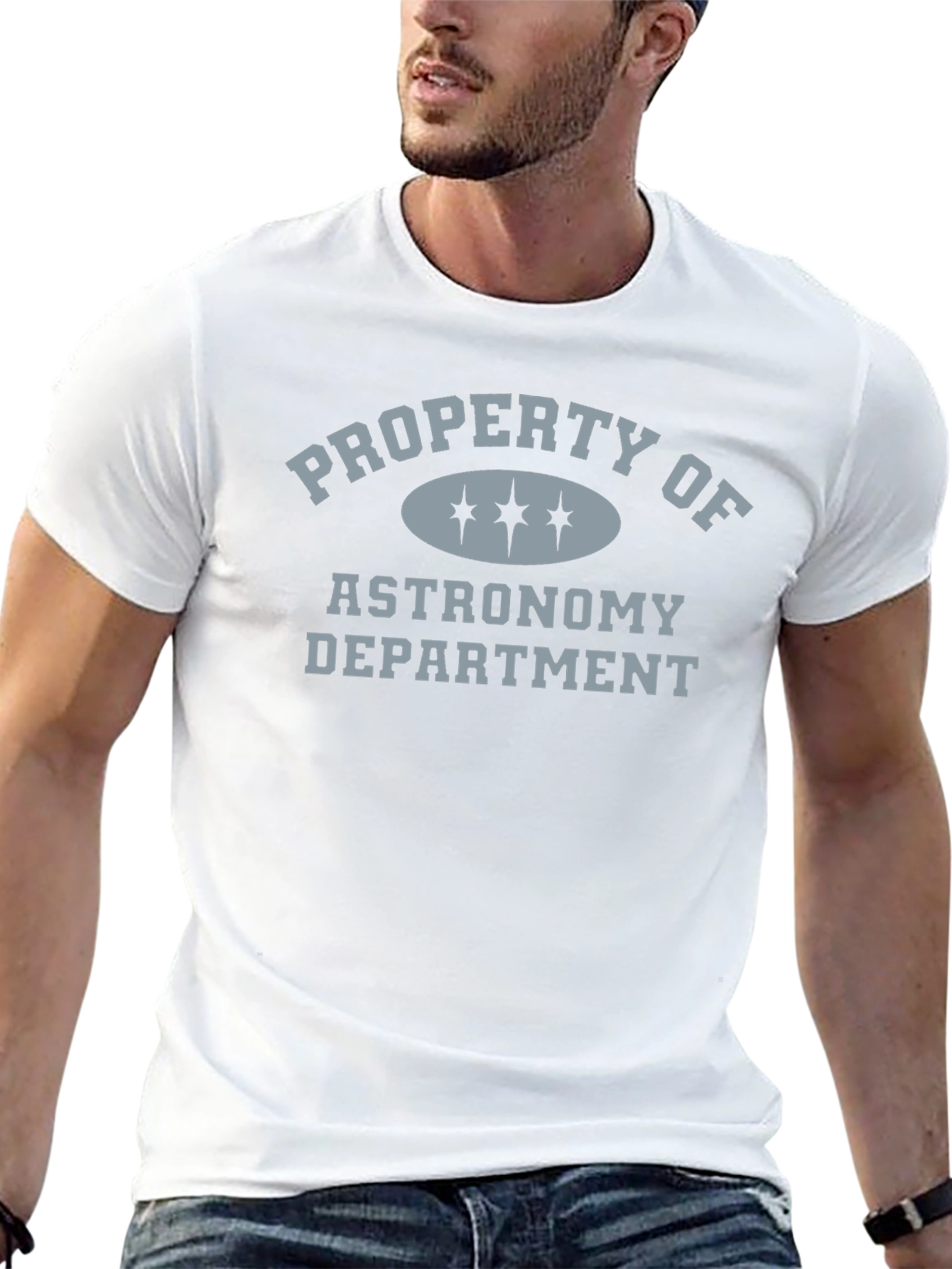 Black Astronomy Department T-Shirt - Property Of Design view 13