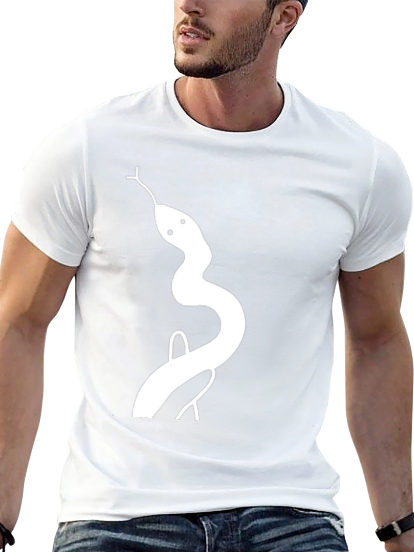 Black Snake Graphic Tee - Men's Black T-Shirt view 13