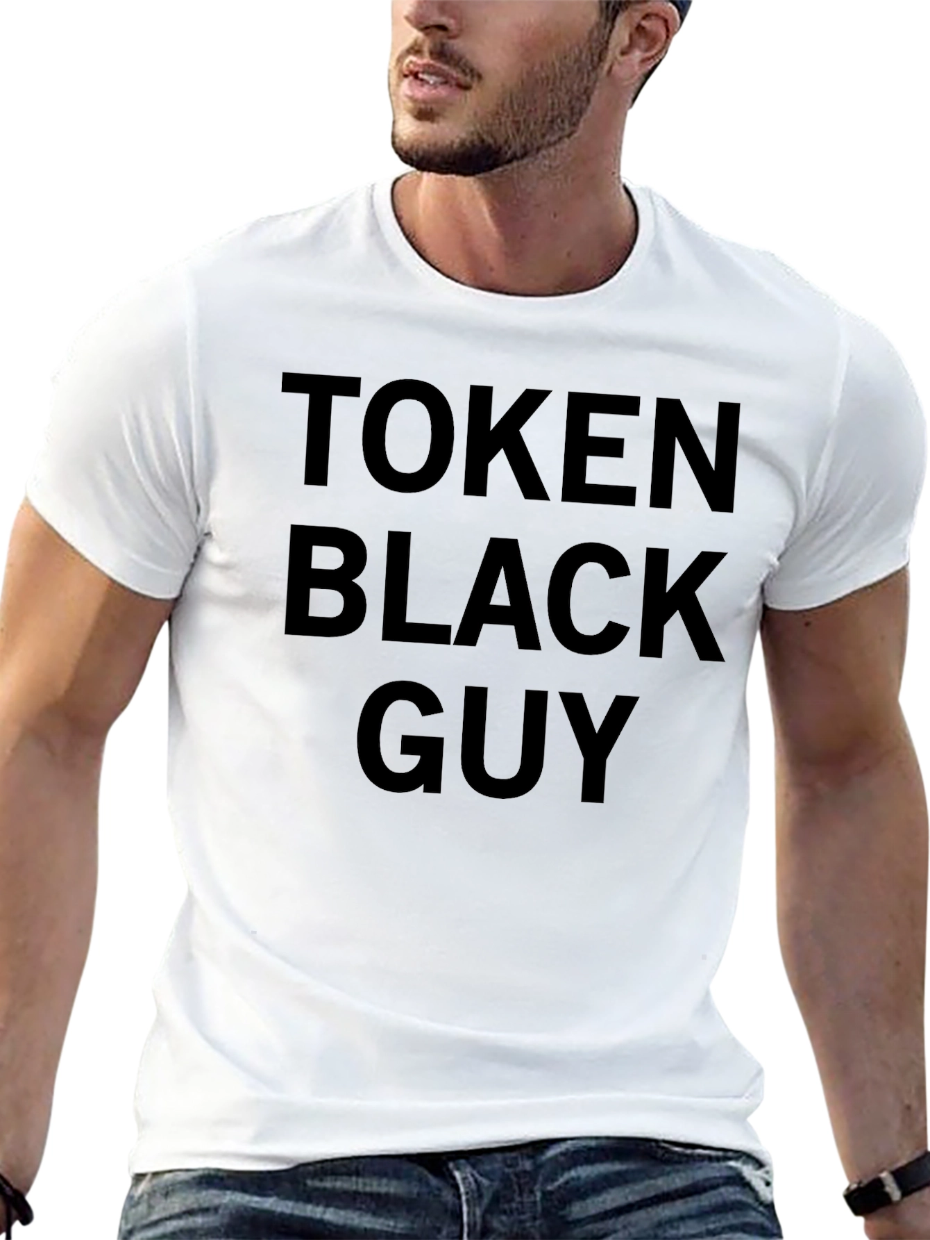 Black Token Black Guy Graphic Tee view 13