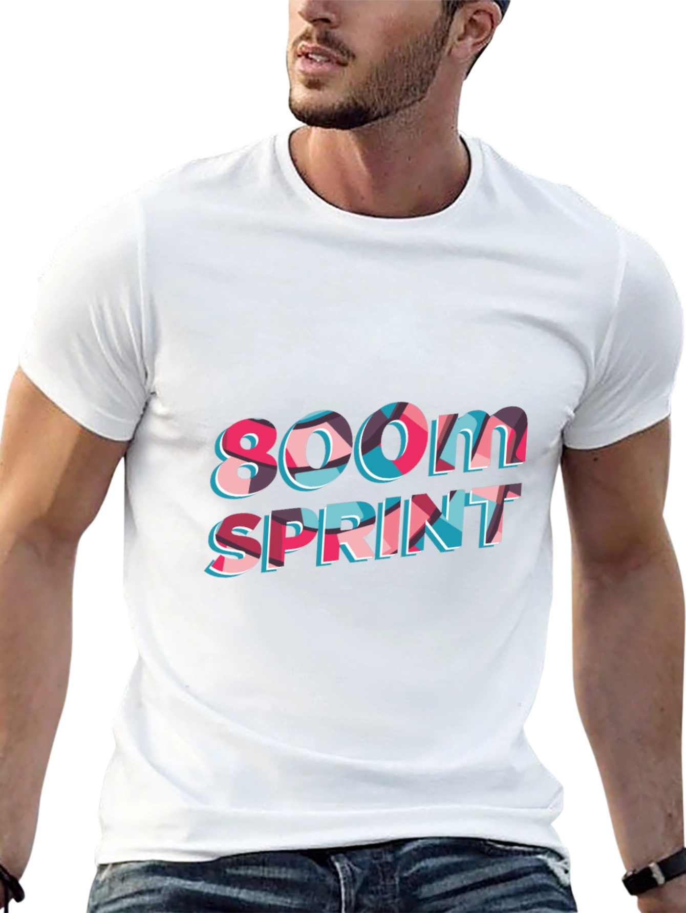 Black 800M Sprint Black T-Shirt view 13