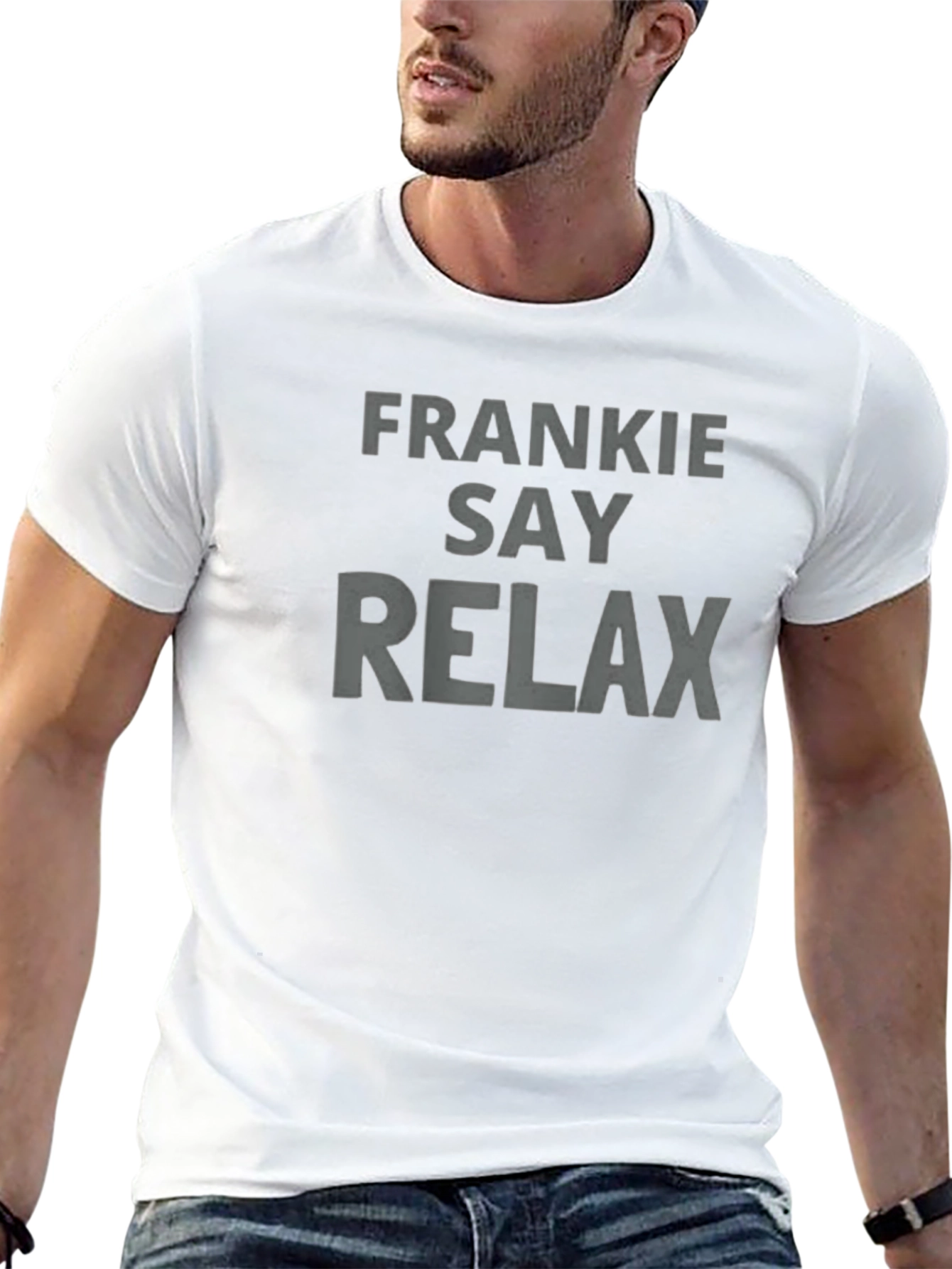 Black Frankie Say Relax Graphic Tee - Retro Style view 13