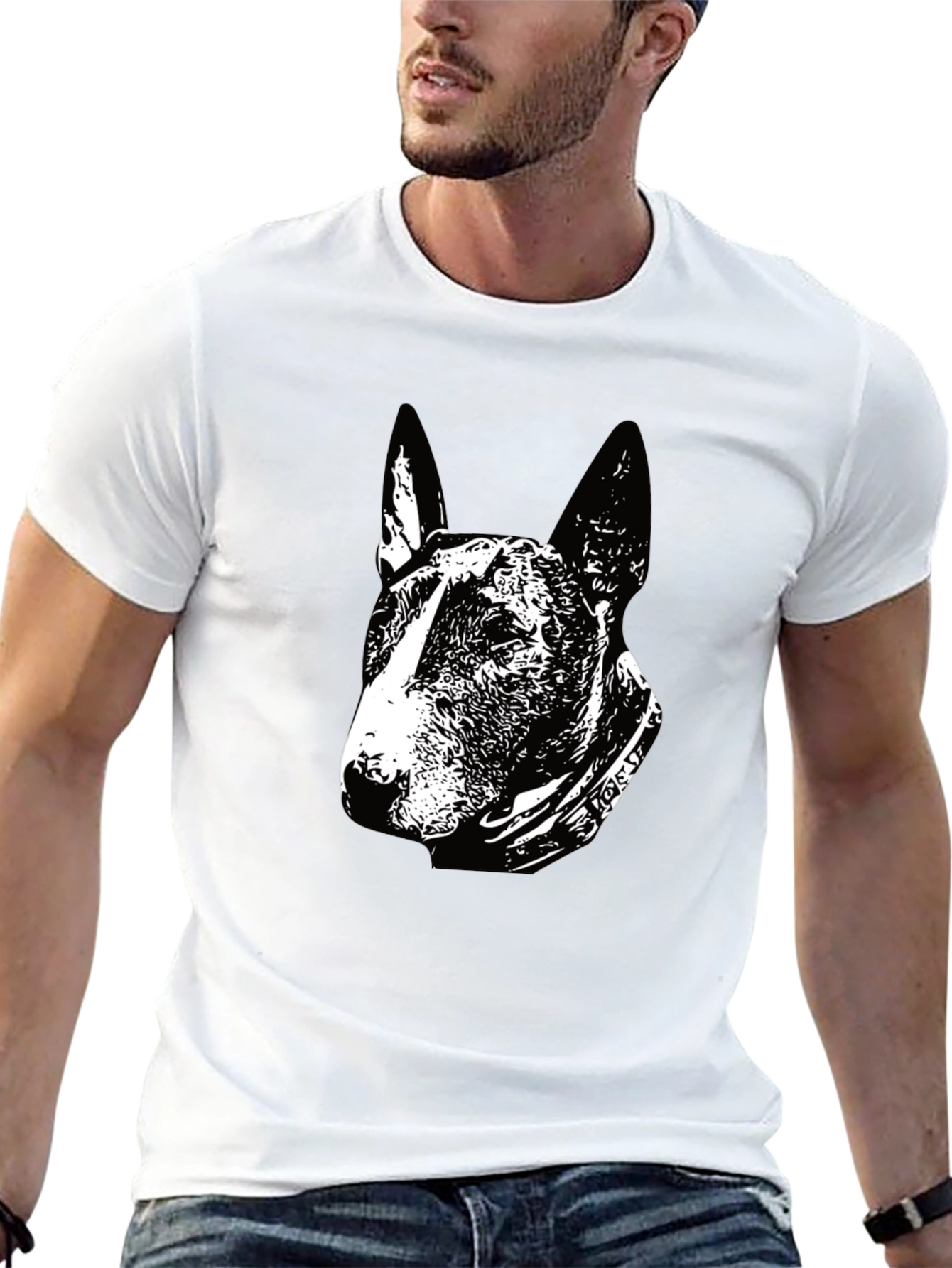 Black Dog Lover's Black Graphic T-Shirt view 13